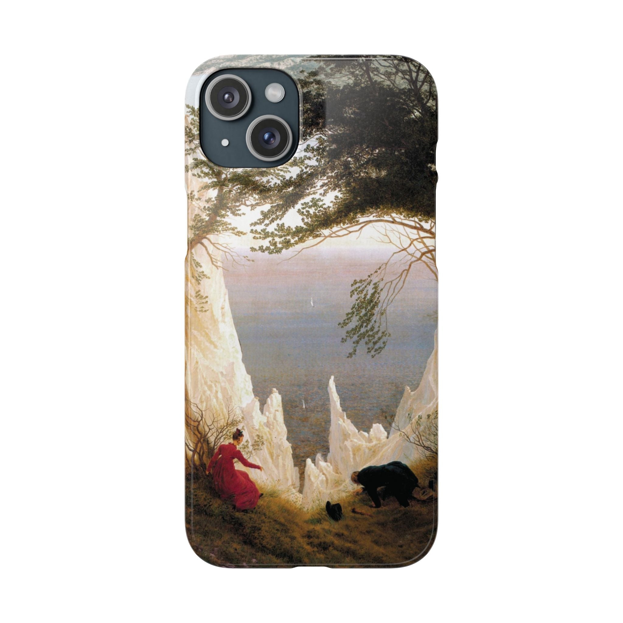 Chalk Cliffs on Rügen by Caspar David Friedrich - iPhone Slim Case