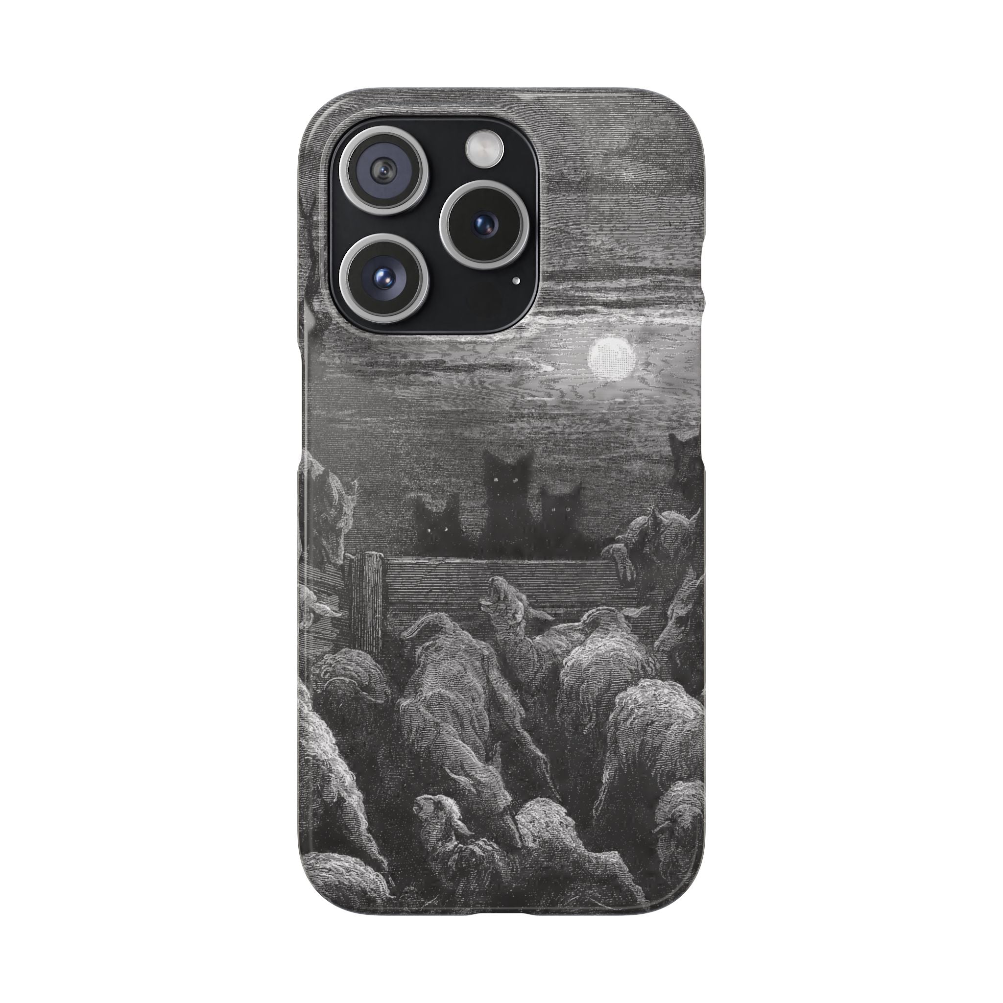 The Wolves and The Sheep by Gustave Dore - iPhone Slim Case