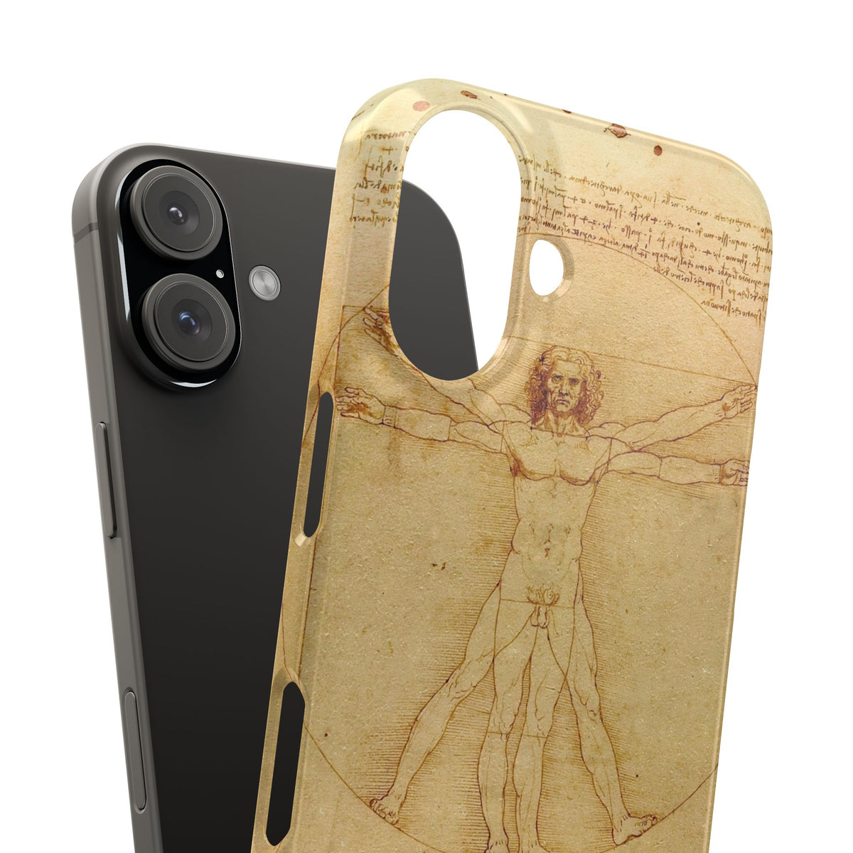 The Vitruvian Man by Leonardo da Vinci - iPhone Slim Case