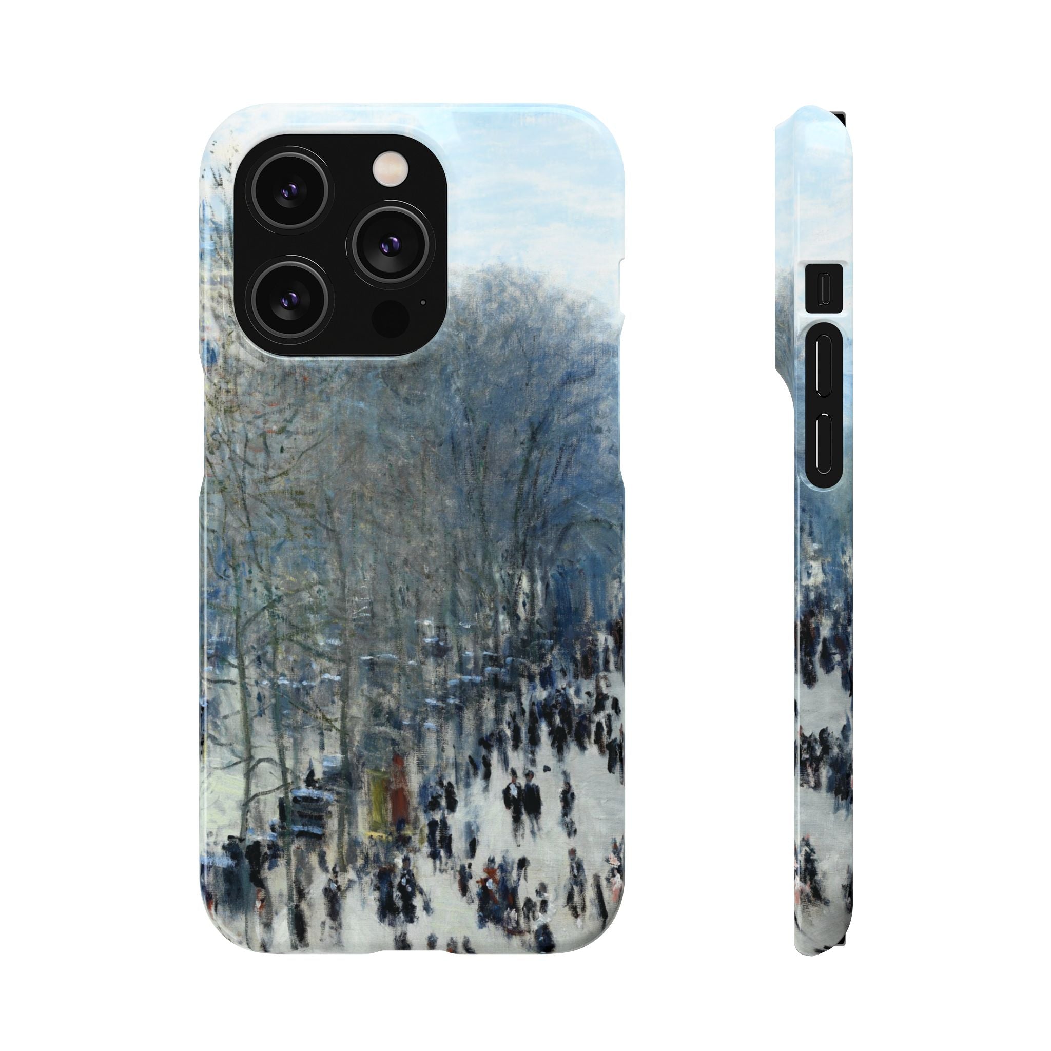 Boulevard des Capucines by Claude Monet - iPhone Slim Case