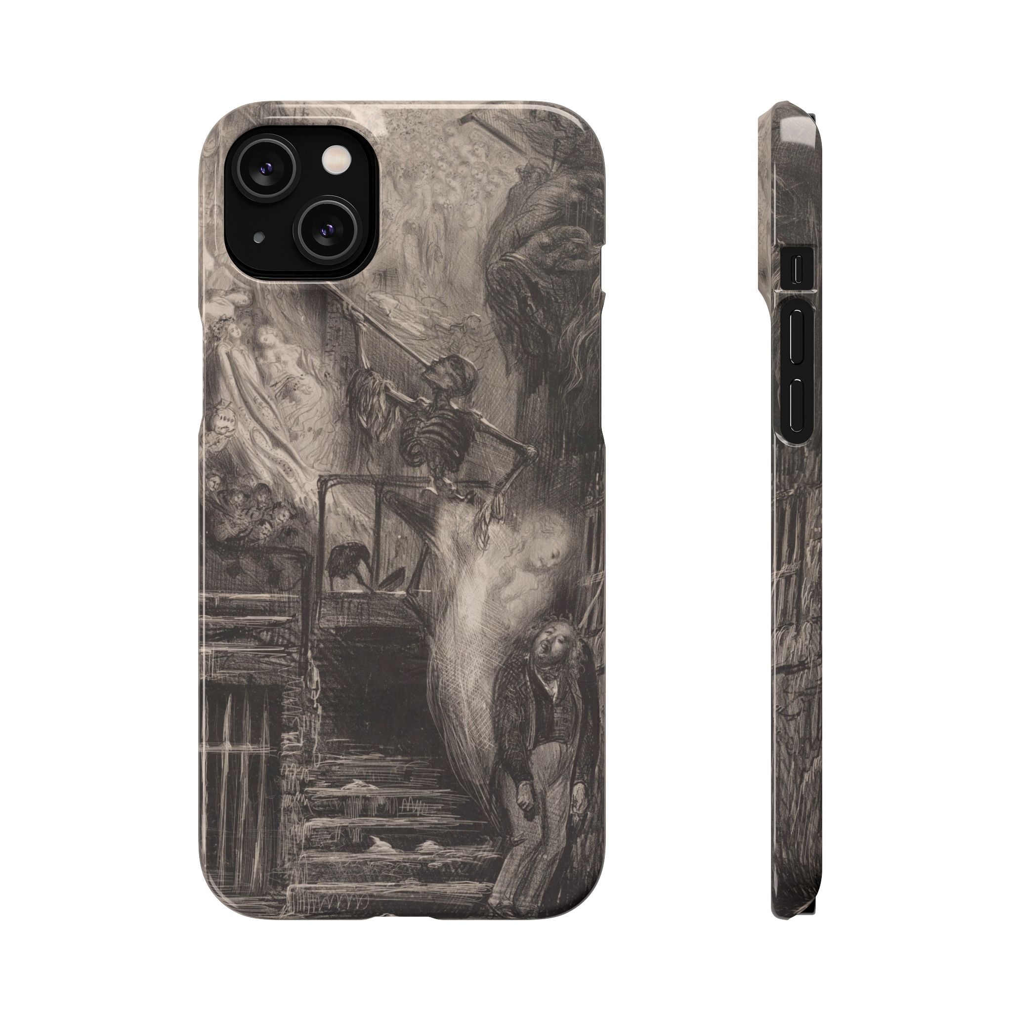 La Rue de la Vieille Lanterne by Gustave Doré - iPhone Slim Case