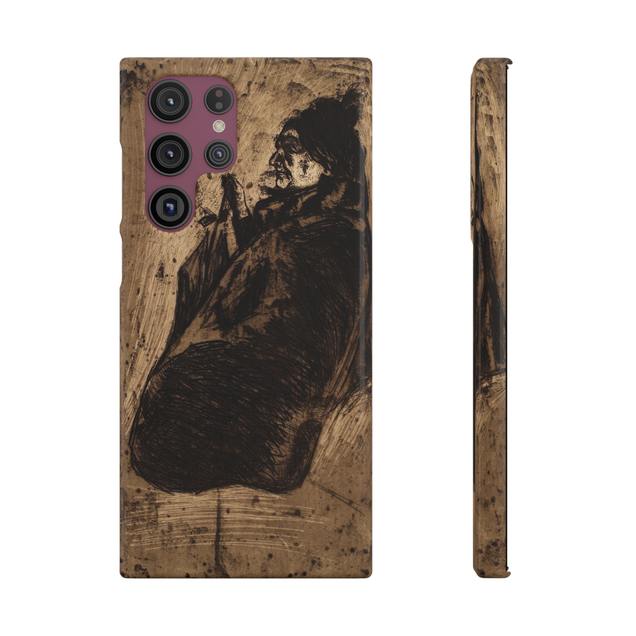 Old Woman by Edvard Munch - Samsung Slim Case