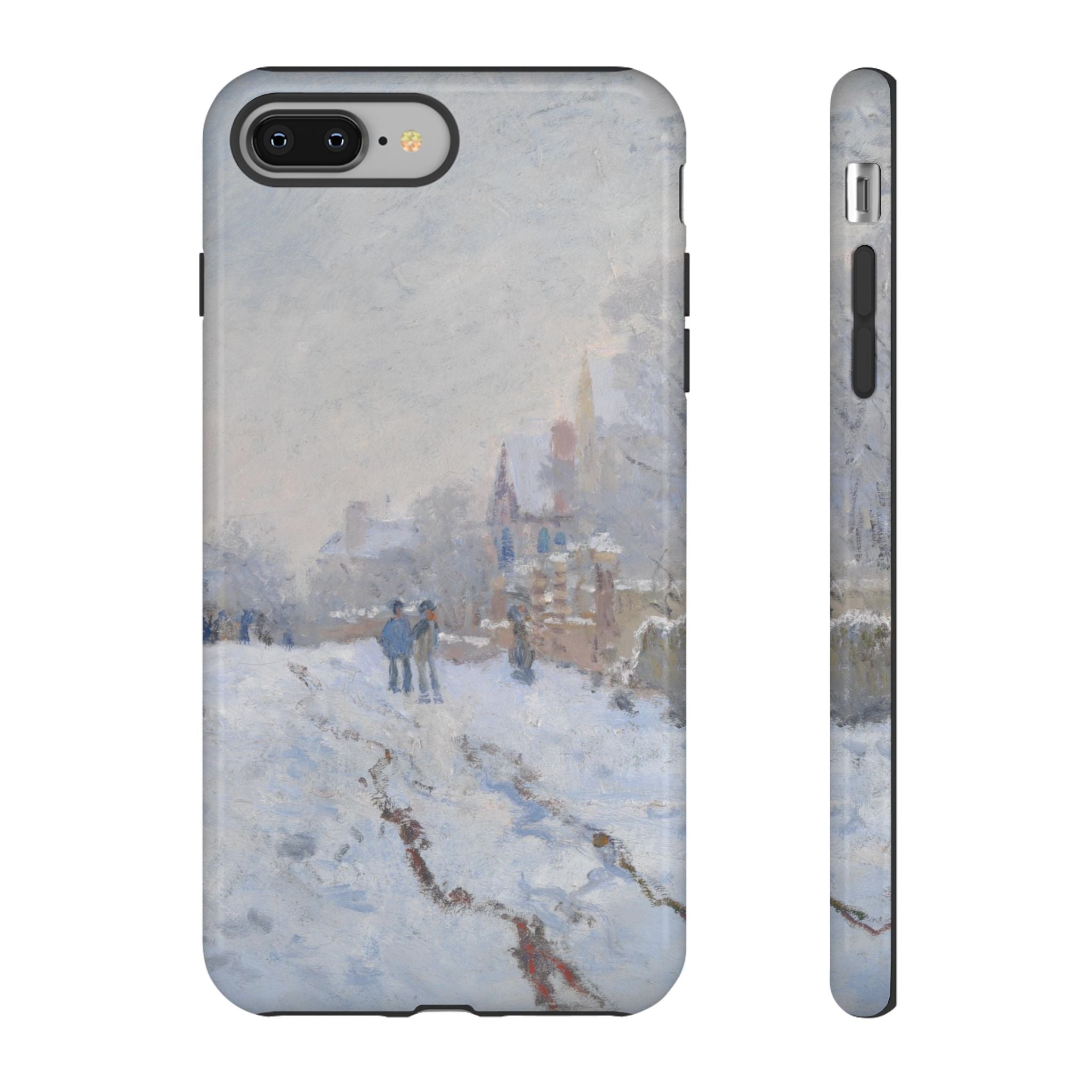 Snow Scene at Argenteuil by Claude Monet - iPhone Tough Case