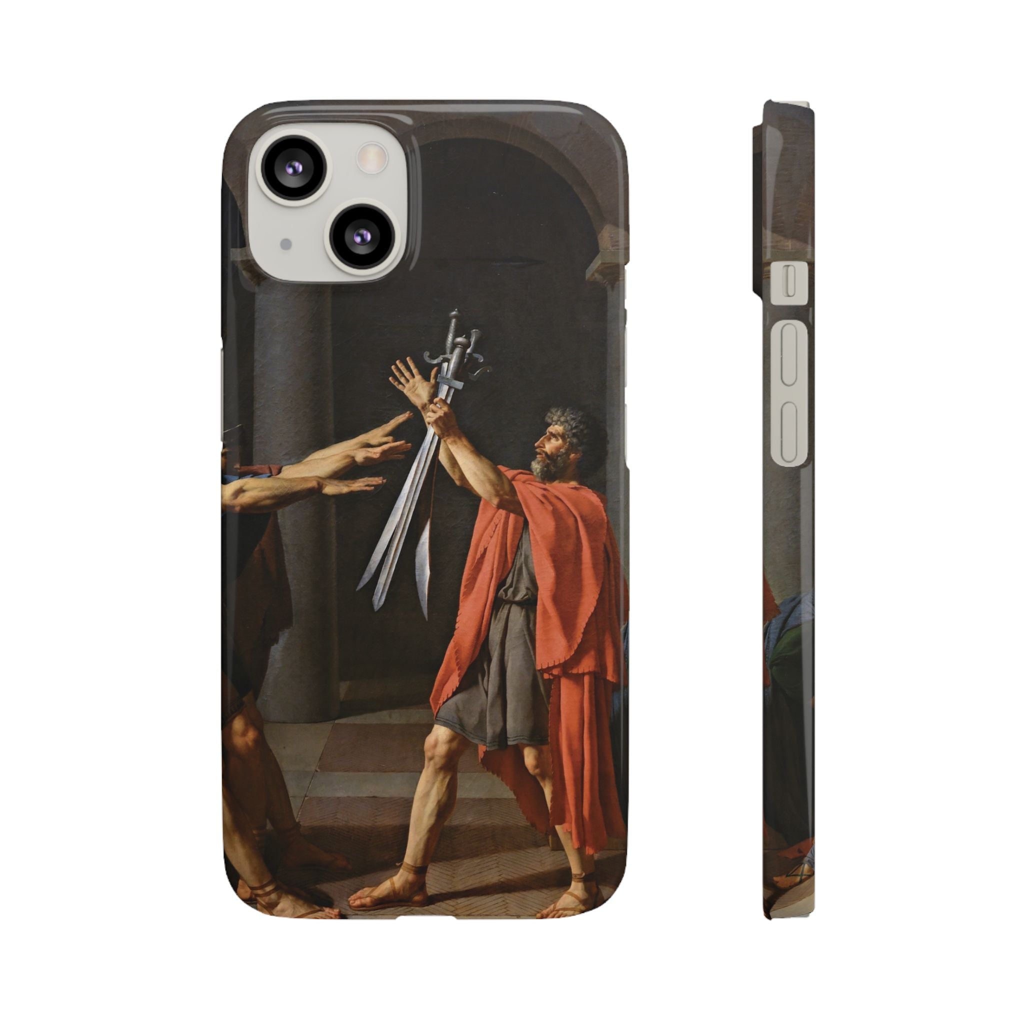 Oath of the Horatii by Jacques-Louis David - iPhone Slim Case