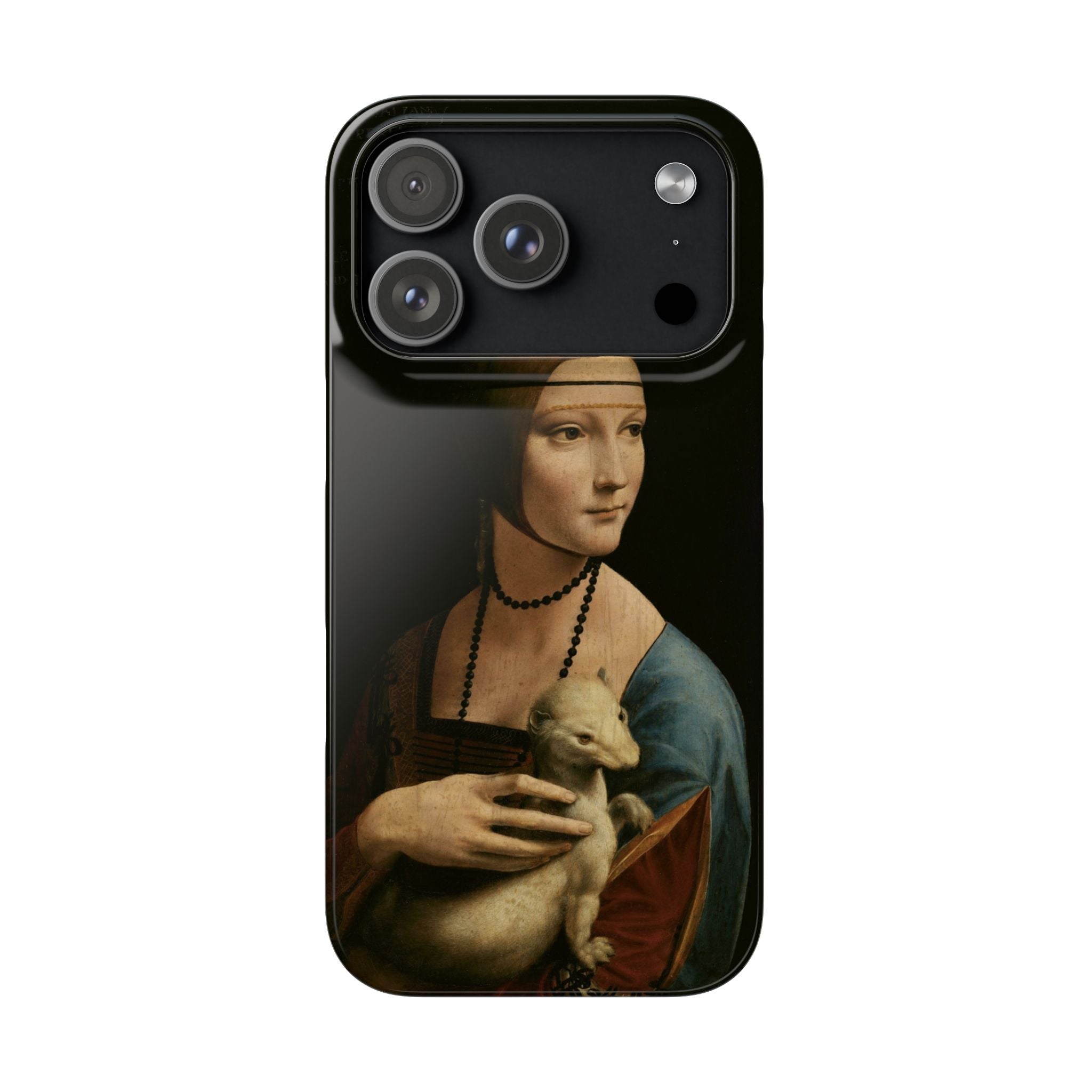 Lady with an Ermine by Leonardo da Vinci - iPhone Slim Case