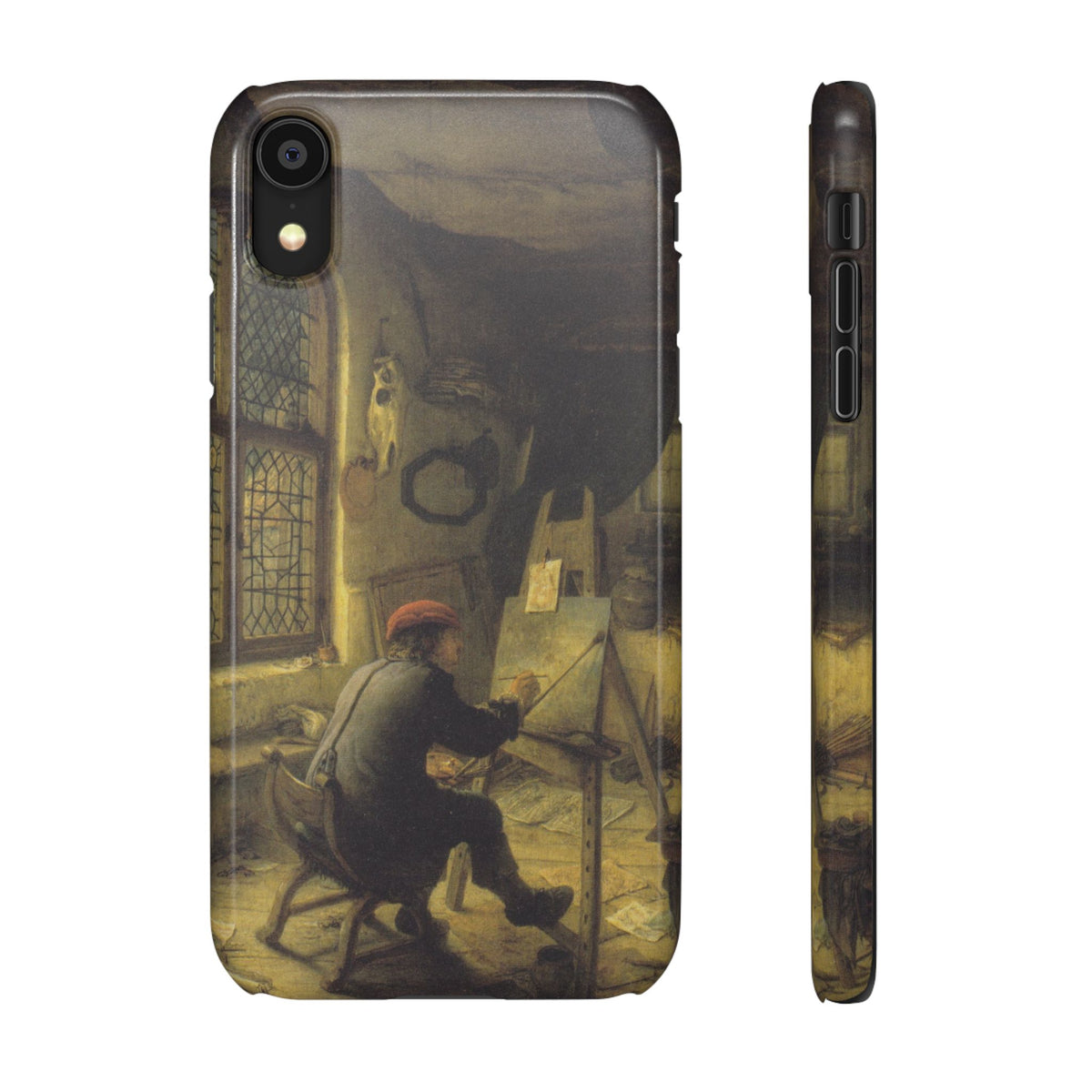 The Painter in His Workshop by Adriaen van Ostade - iPhone Slim Case