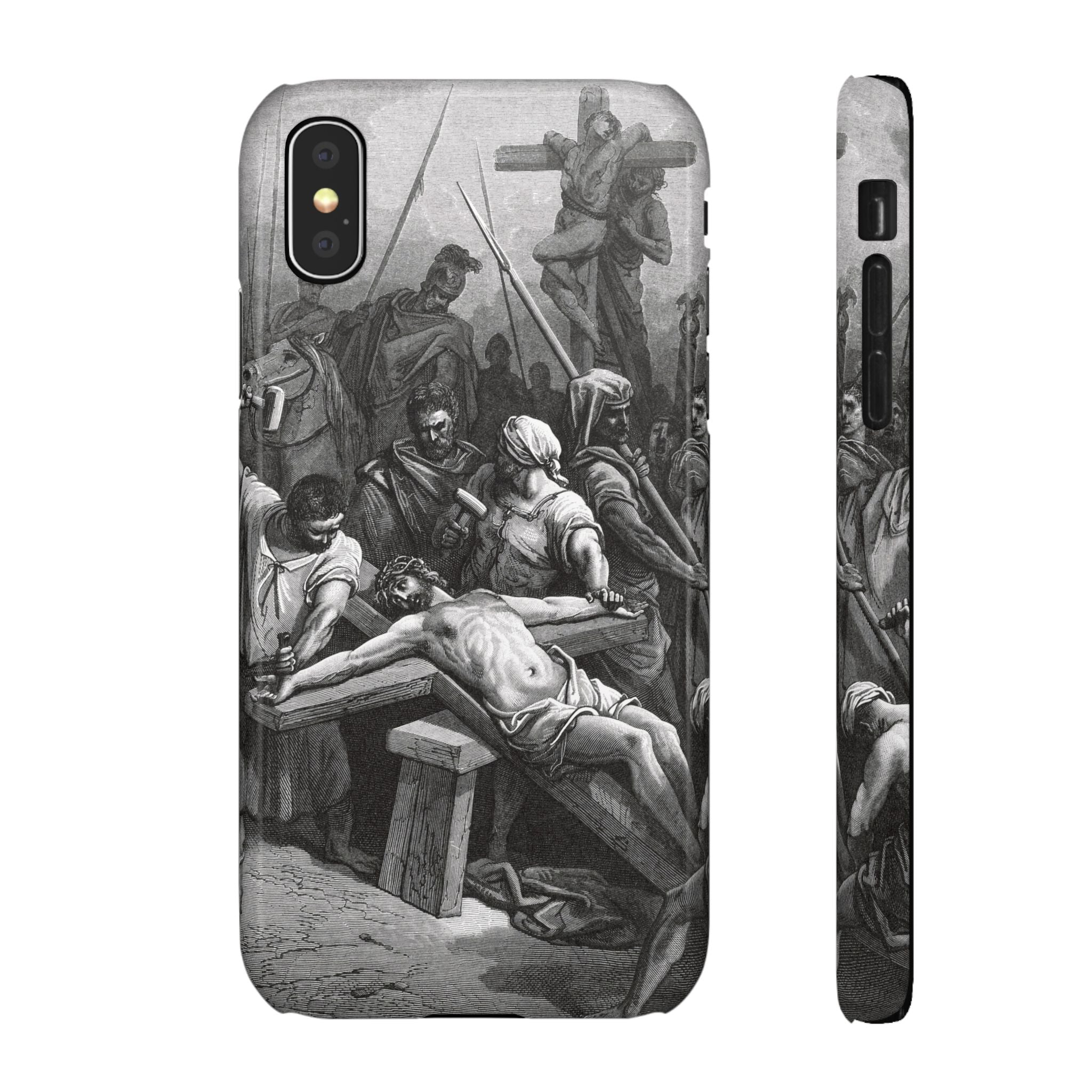 Crucifixion of Jesus by Gustave Doré - iPhone Slim Case