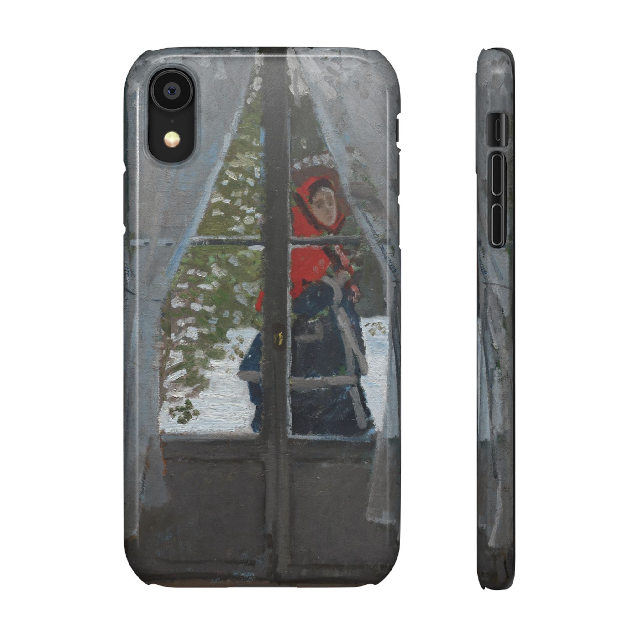 Le mouchoir rouge by Claude Monet - iPhone Slim Case