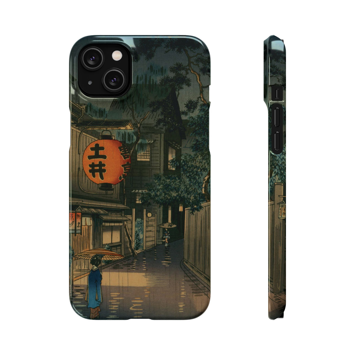 Evening at Ushigome by Tsuchiya Koitsu - iPhone Slim Case