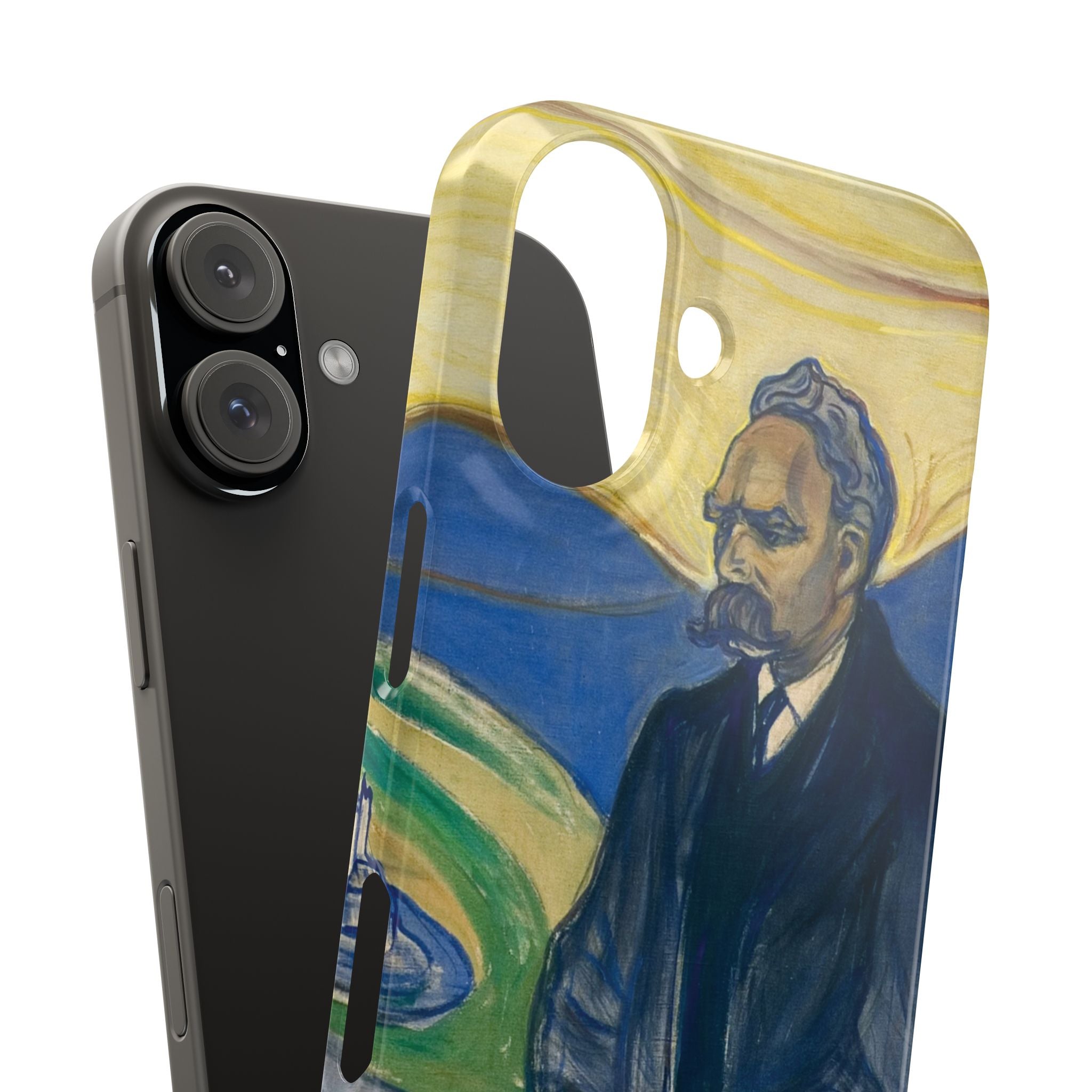 Ritratto di Friedrich Nietzsche di Edvard Munch - Cover Sottile per iPhone