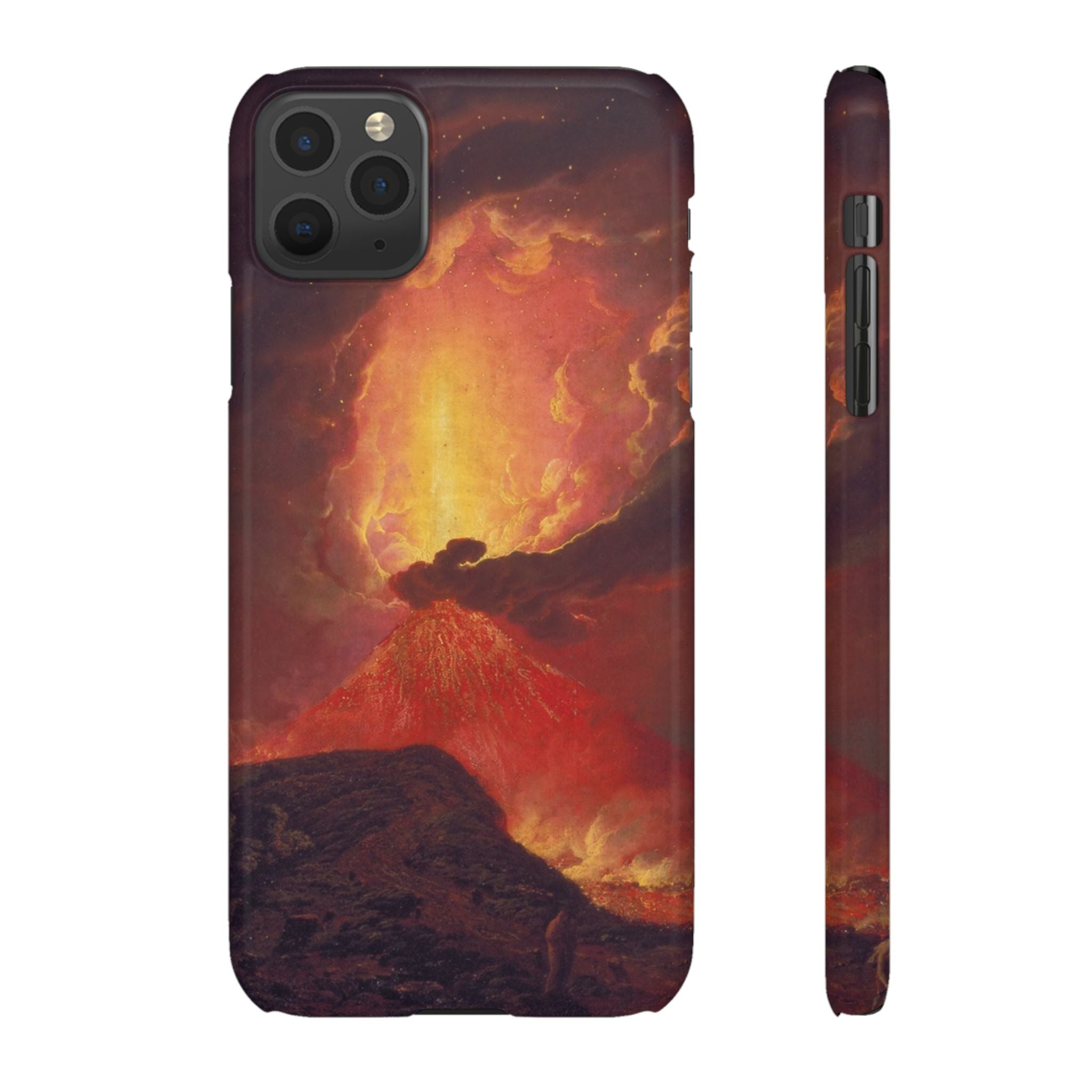 Vesuvius in Eruption by Joseph Wright of Derby - iPhone Slim Case