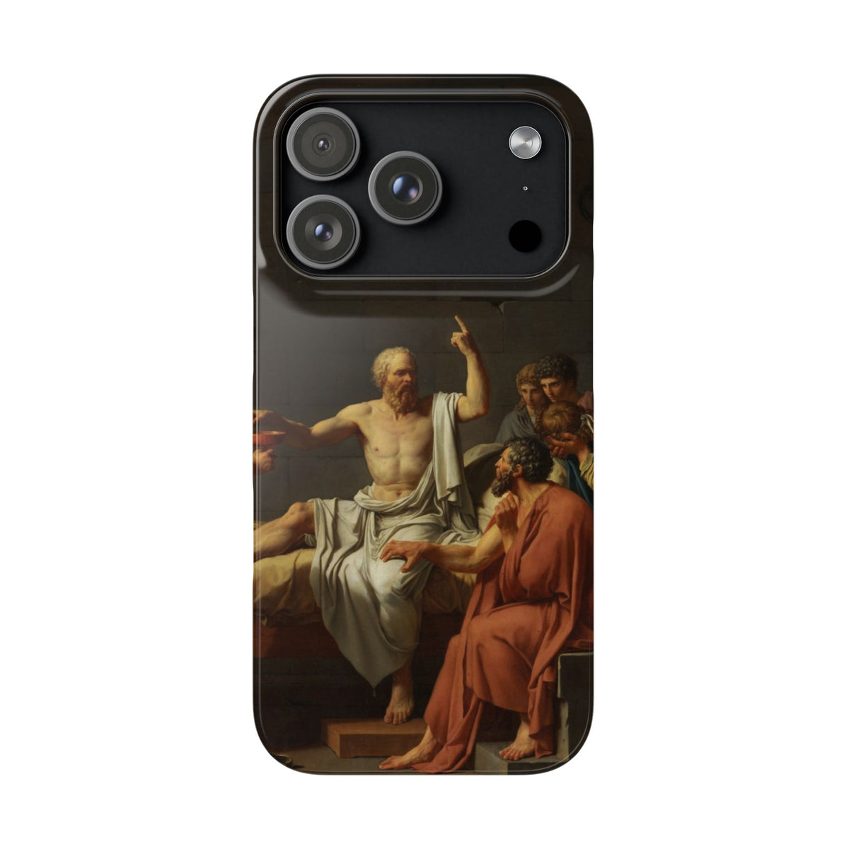 The Death of Socrates by Jacques-Louis David - iPhone Slim Case