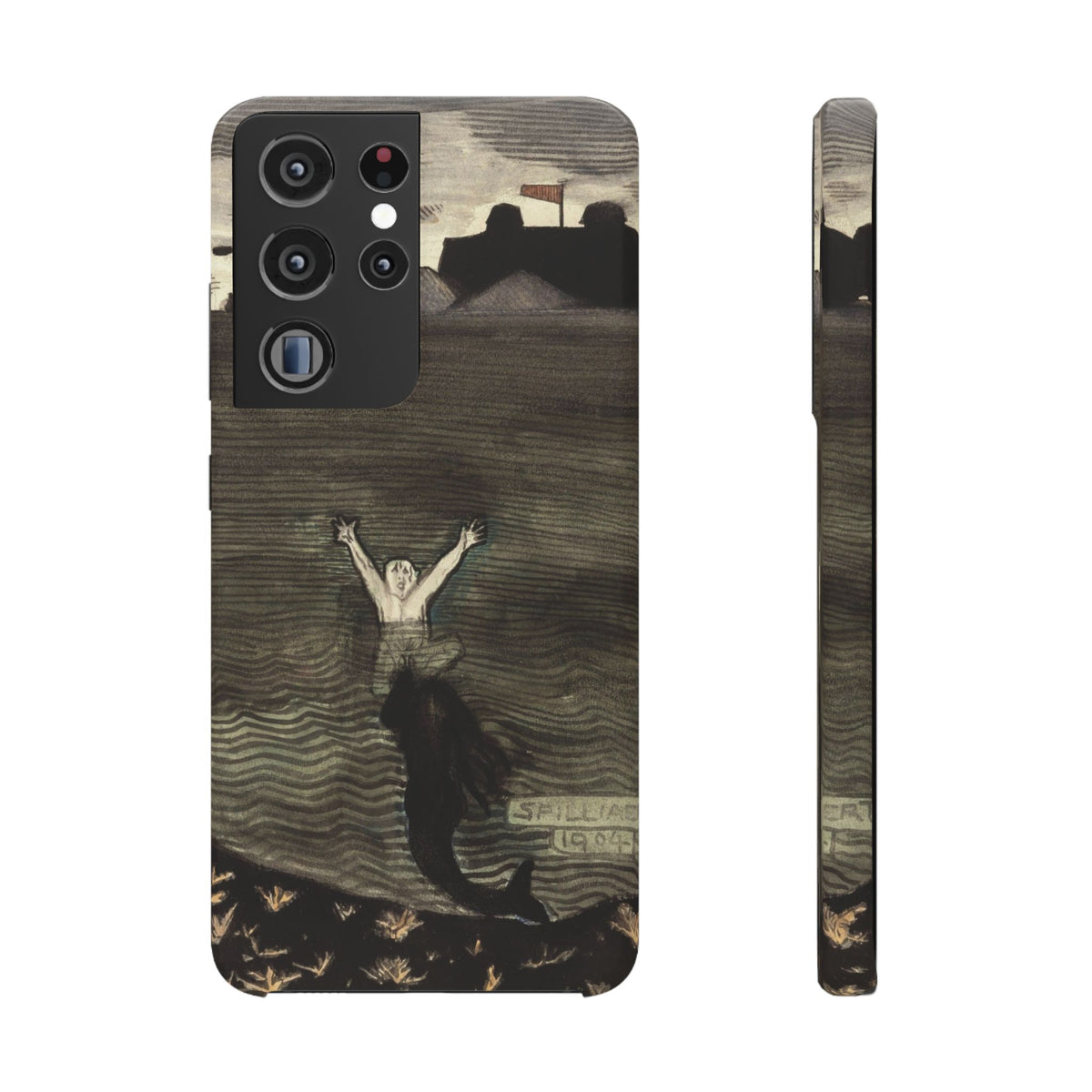 The Call of the Mermaid The Drowning by Leon Spilliaert - Samsung Slim Case