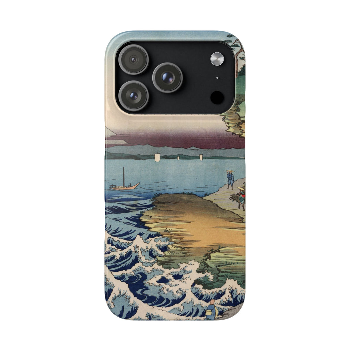 The Hota Coast in Awa Province by Utagawa Hiroshige - iPhone Slim Case