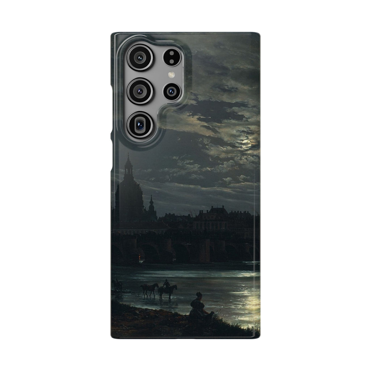 View of Dresden by Moonlight by Johan Dahl - Samsung Slim Case