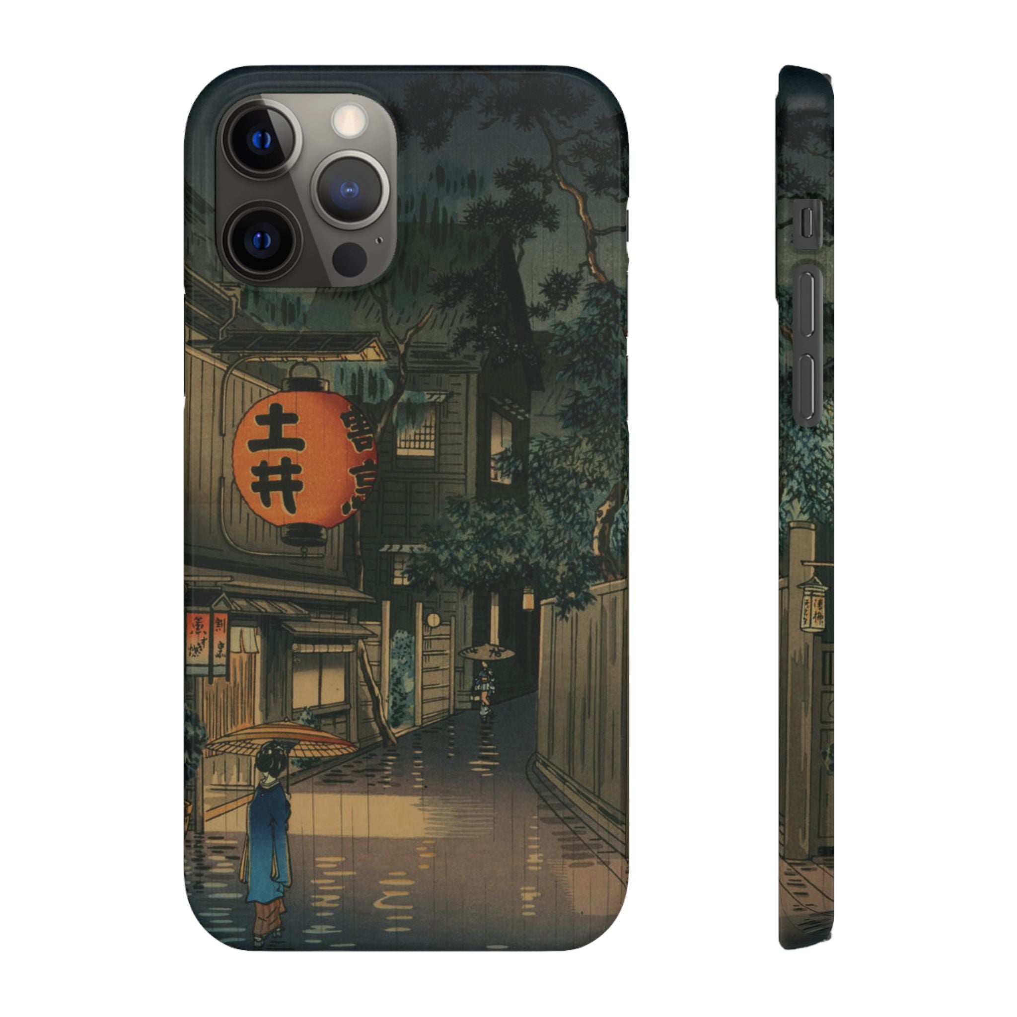 Evening at Ushigome by Tsuchiya Koitsu - iPhone Slim Case