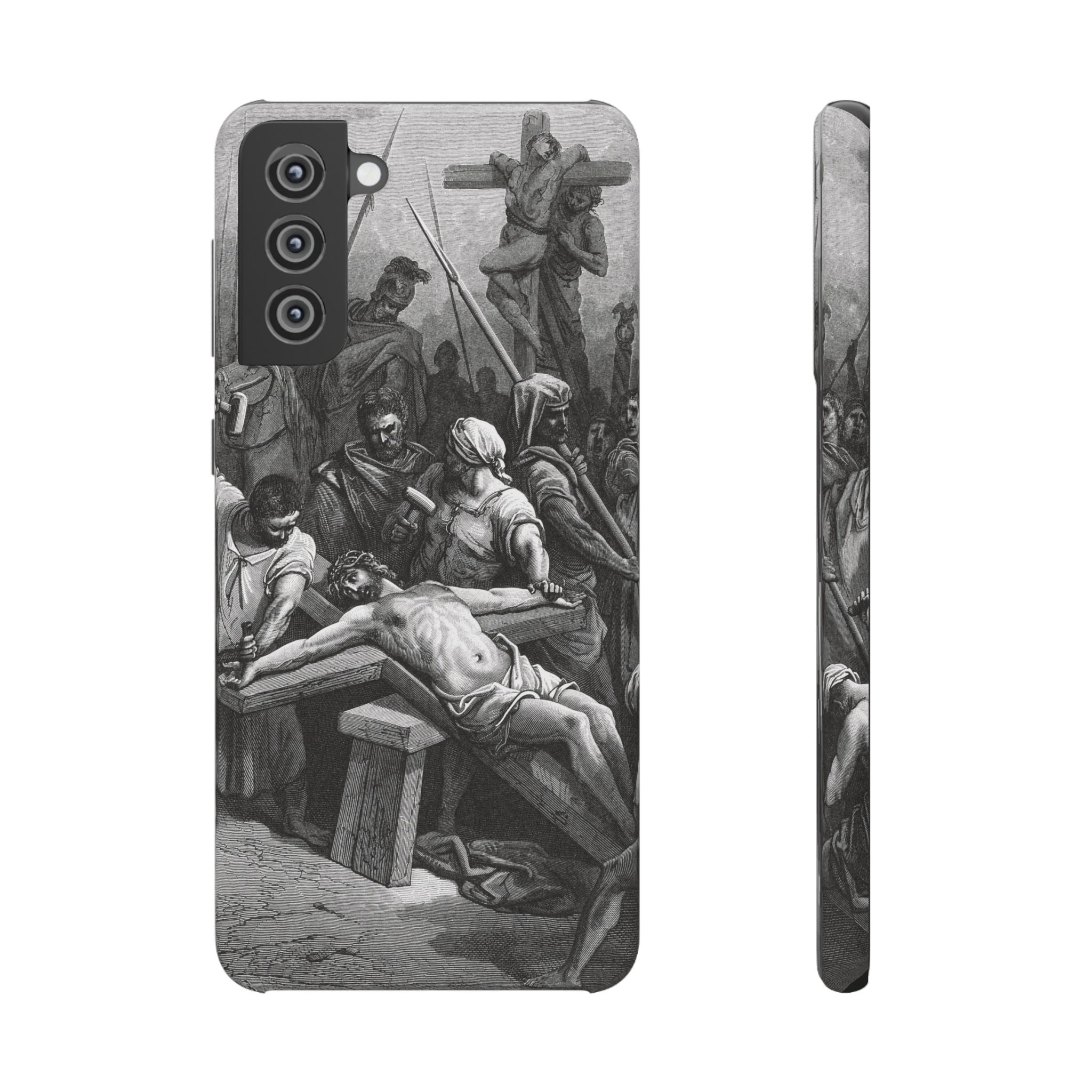 Crucifixion of Jesus by Gustave Doré - Samsung Slim Case