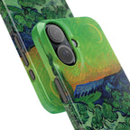 Landscape with Couple Walking and Crescent Moon by Vincent van Gogh- iPhone Slim Case