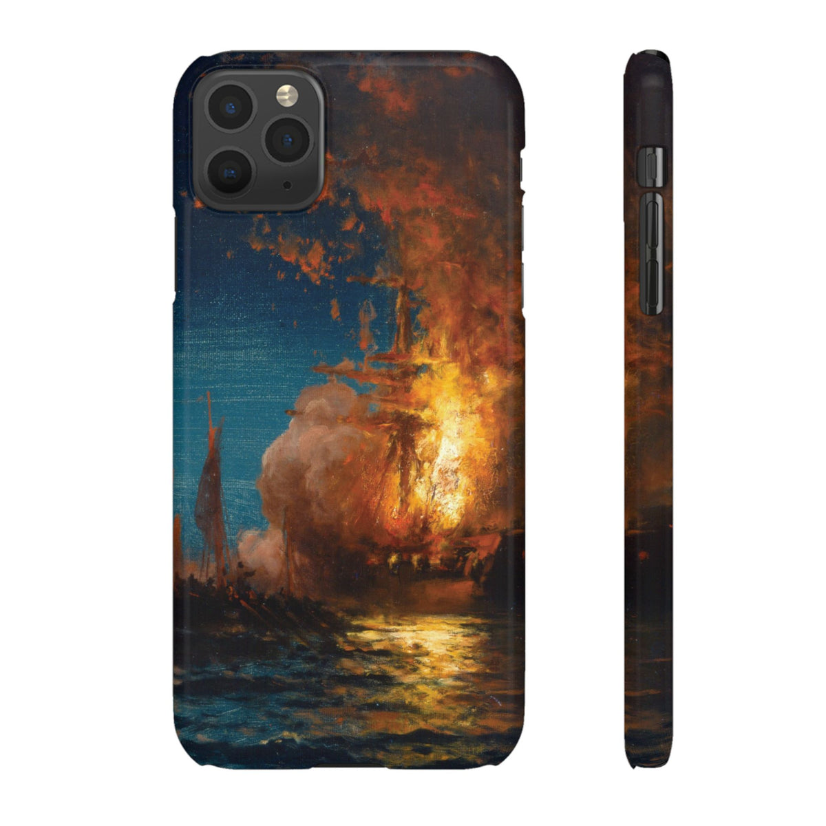 Burning of the Frigate Philadelphia in the Harbor of Tripoli by Edward Moran - iPhone Slim Case