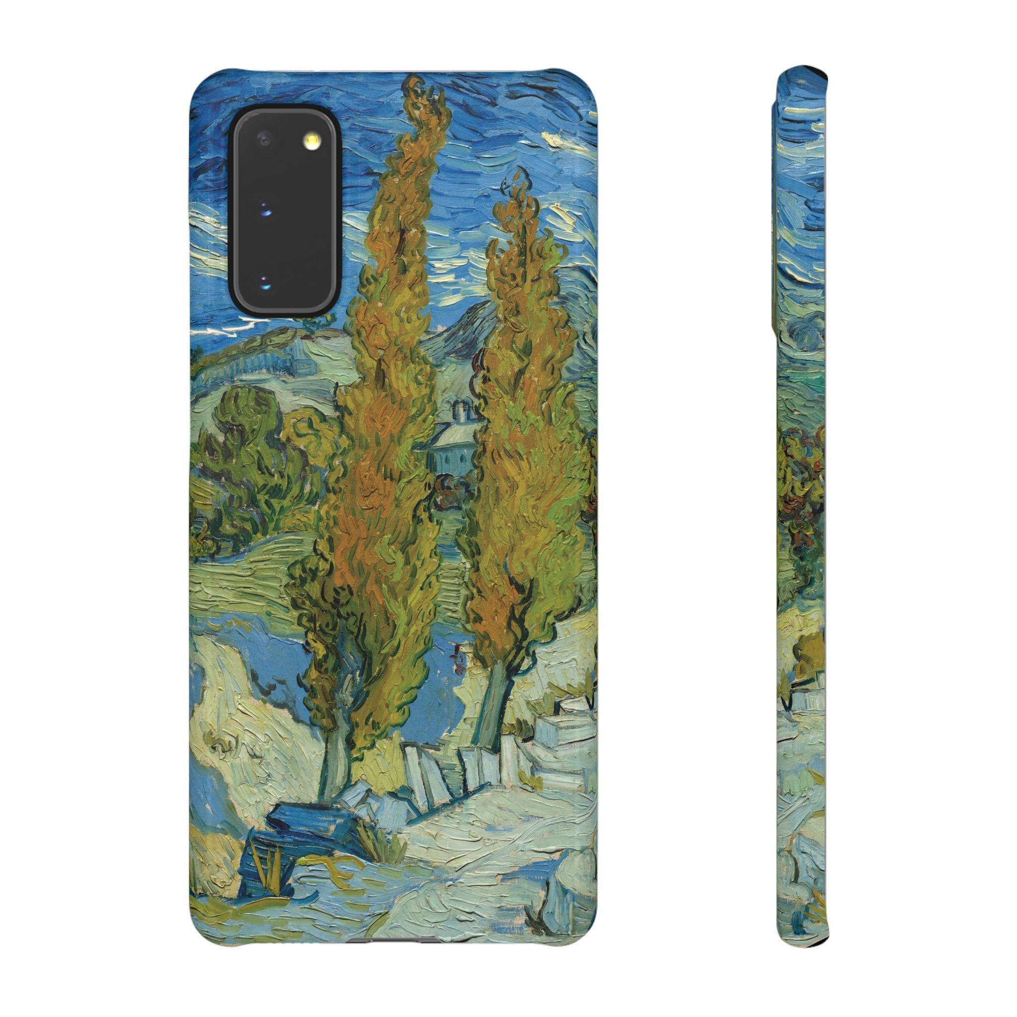 Two Poplars in the Alpilles near Saint-Rémy by Vincent van Gogh - Samsung Slim Case