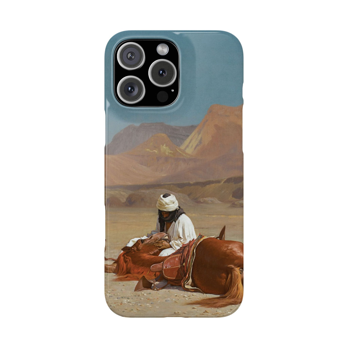 Rider and his Steed in the Desert by Jean-Leon Gerome - iPhone Slim Case