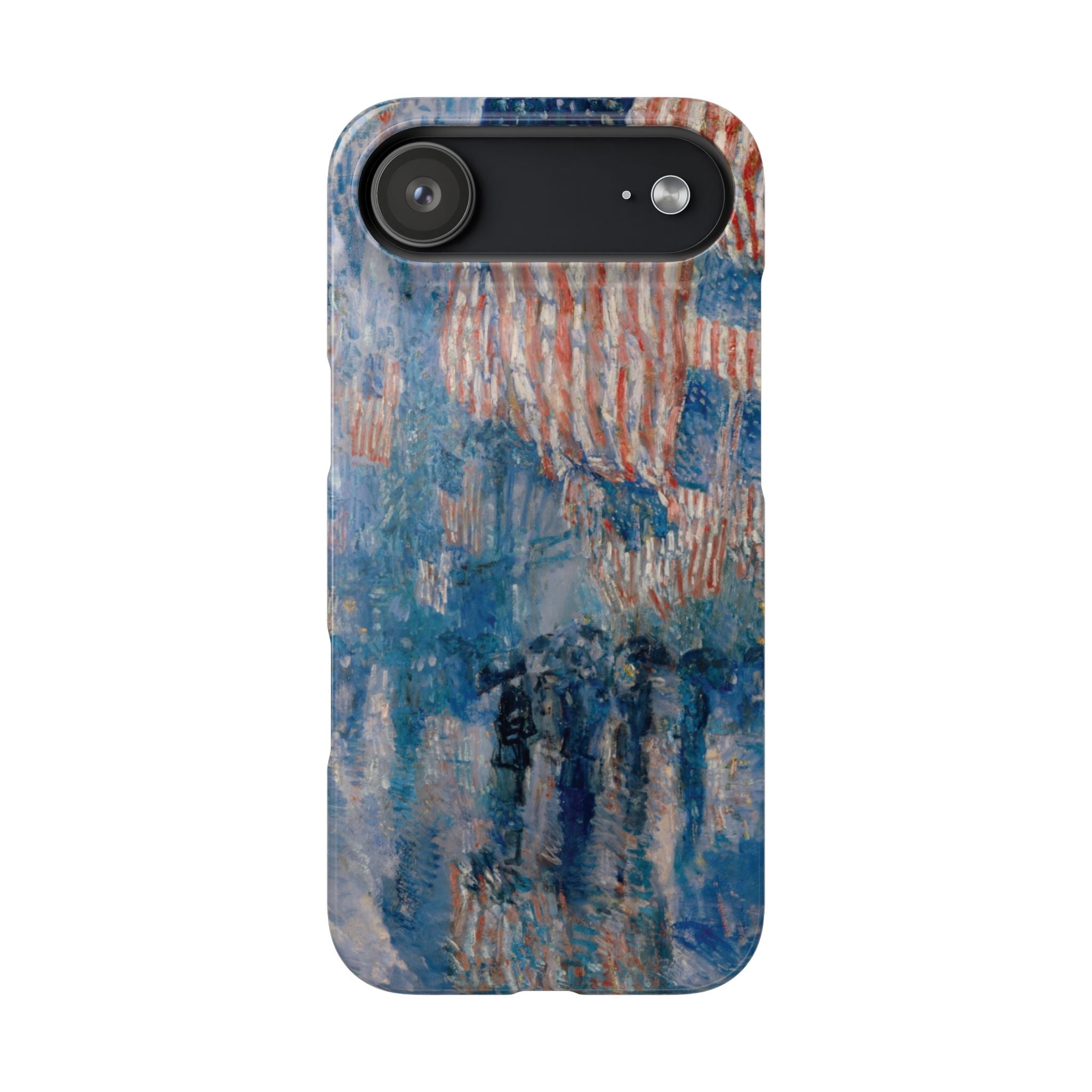 The Avenue in the Rain by Childe Hassam - iPhone Slim Case