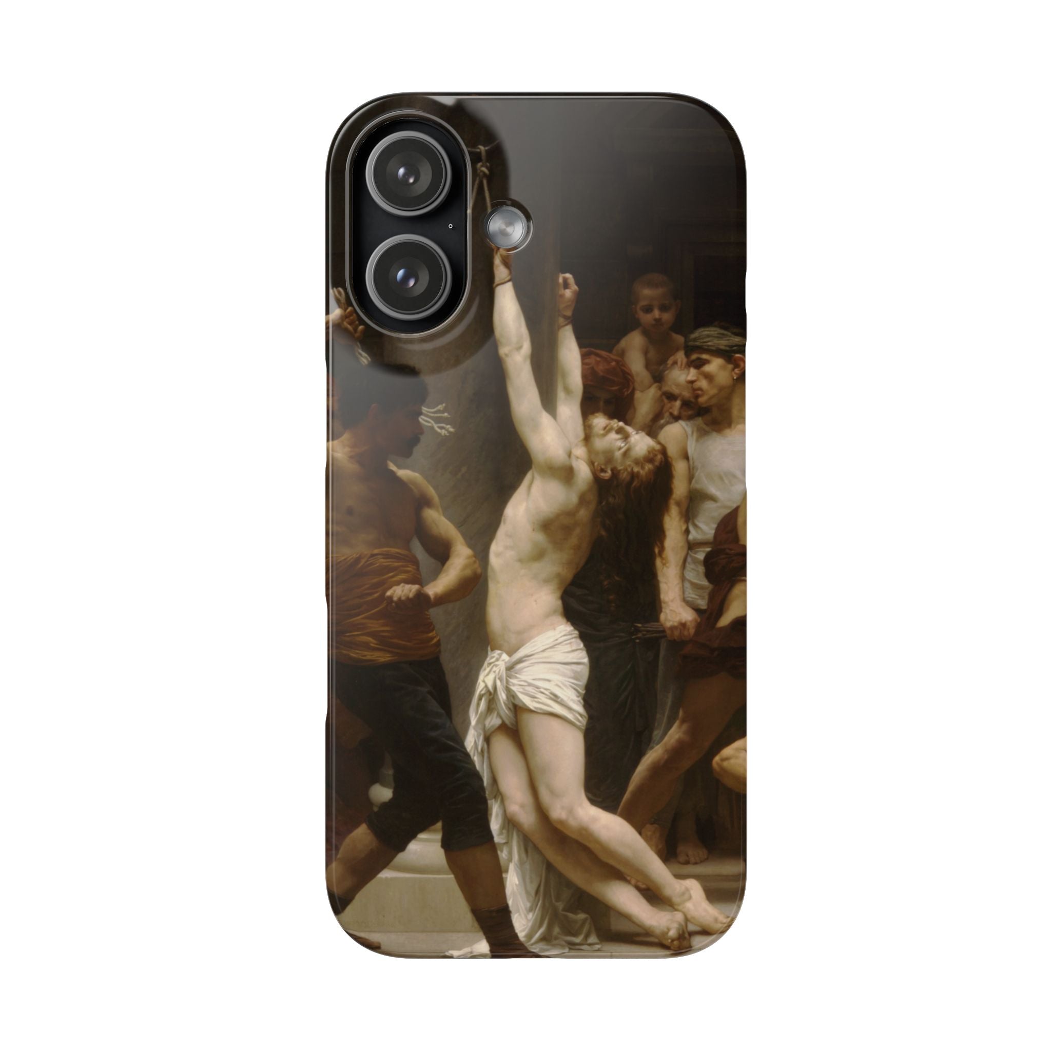 The Flagellation of Our Lord Jesus Christ by William-Adolphe Bouguereau - iPhone Slim Case
