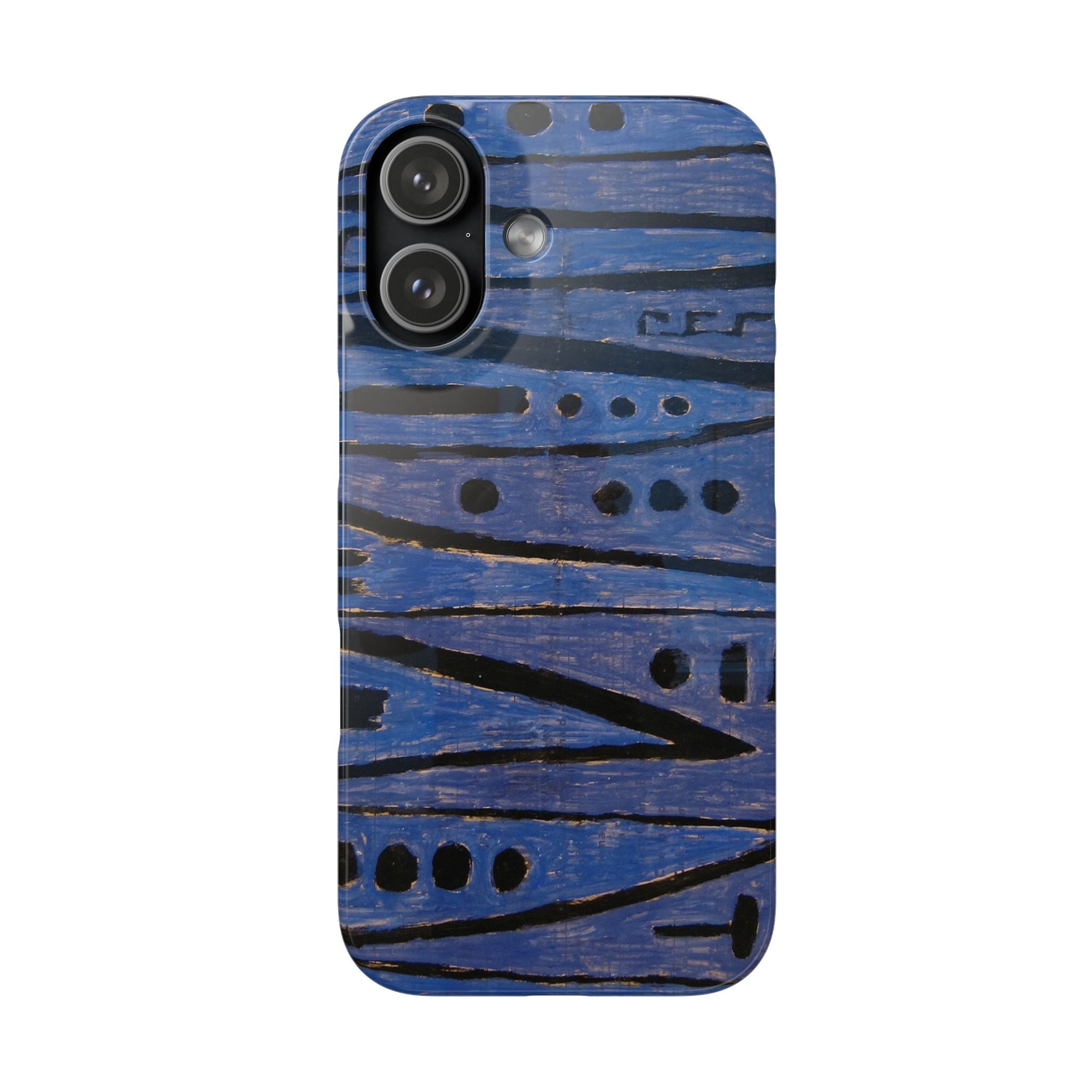 Heroic strokes of the bow by Paul Klee - iPhone Slim Case