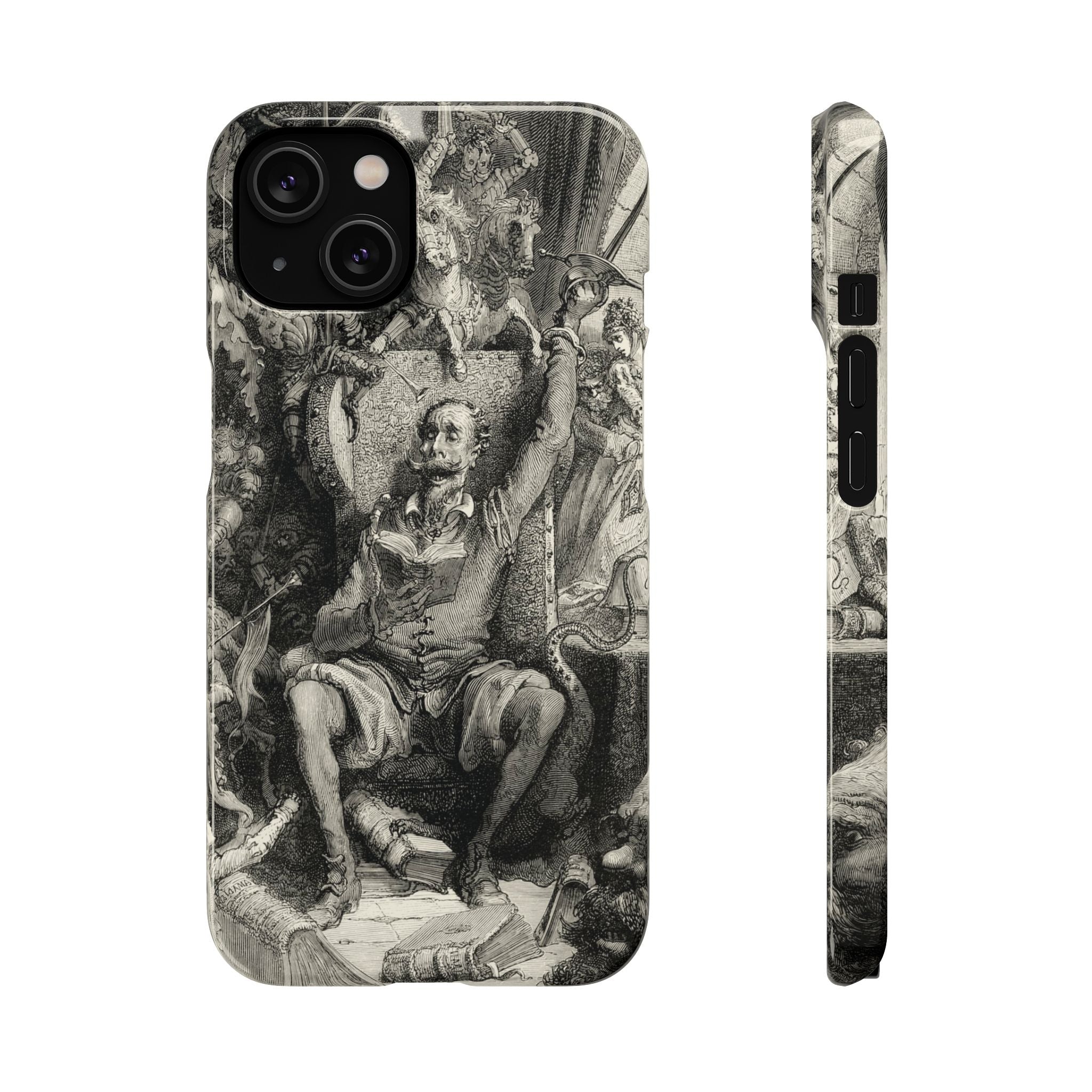 Don Quixote and His Visions by Gustave Doré - iPhone Slim Case