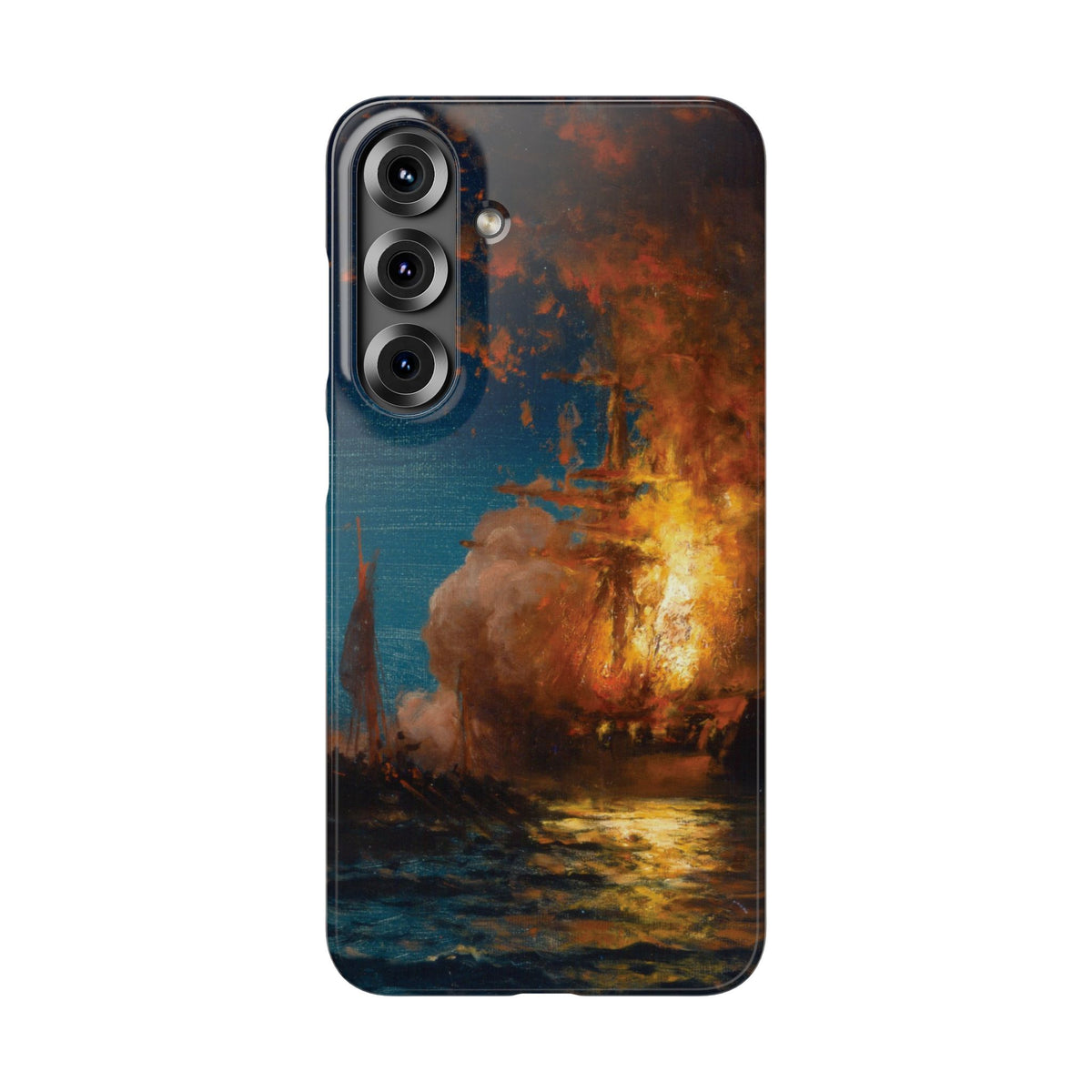 Burning of the Frigate Philadelphia in the Harbor of Tripoli by Edward Moran - Samsung Slim Case
