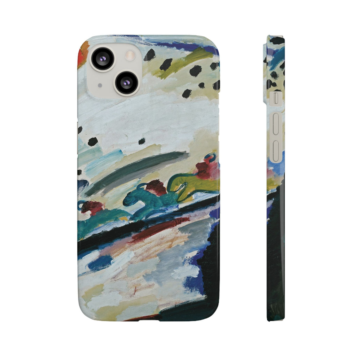 Romantic Landscape by Vasily Kandinsky - iPhone Slim Case