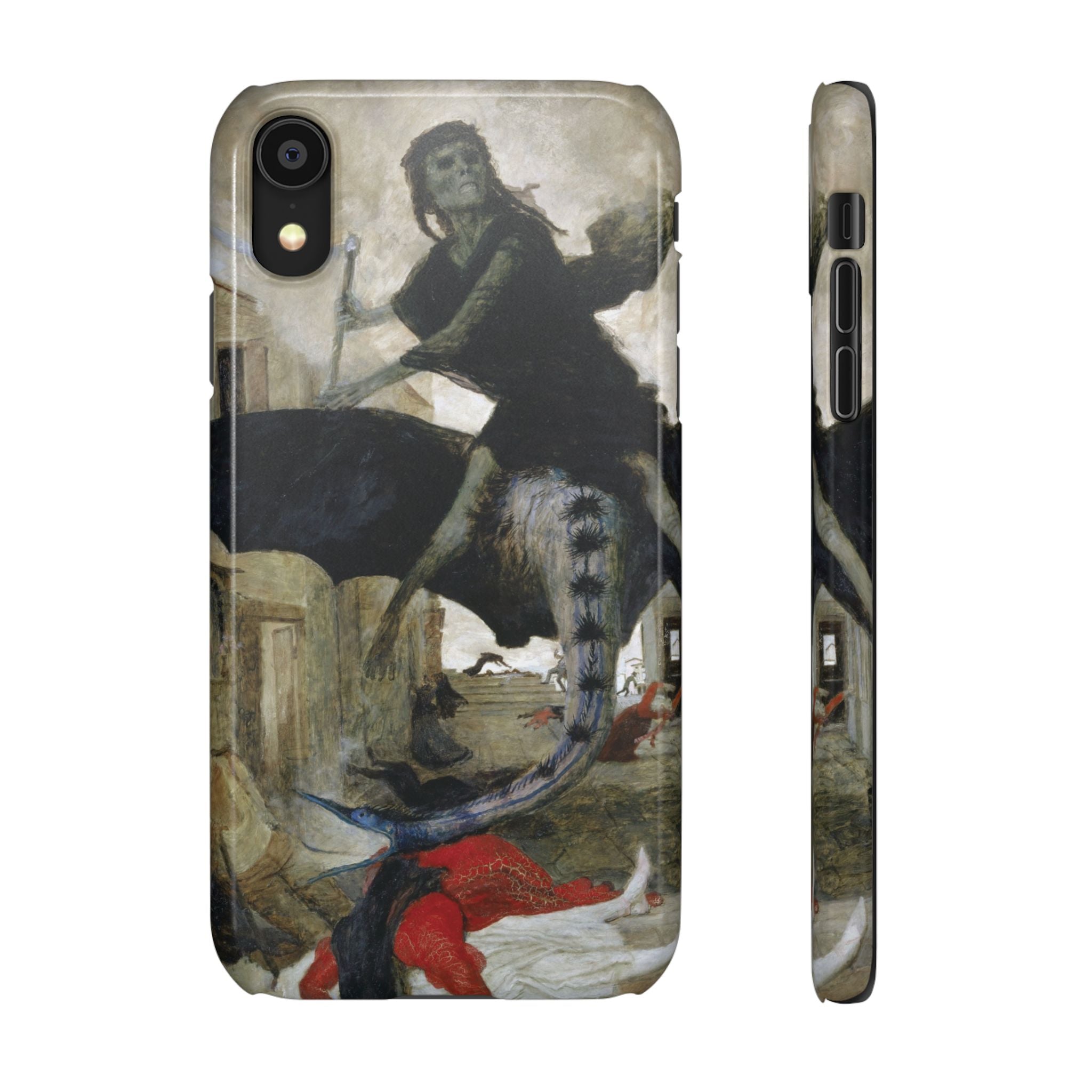 The Plague by Arnold Böcklin - iPhone Slim Case