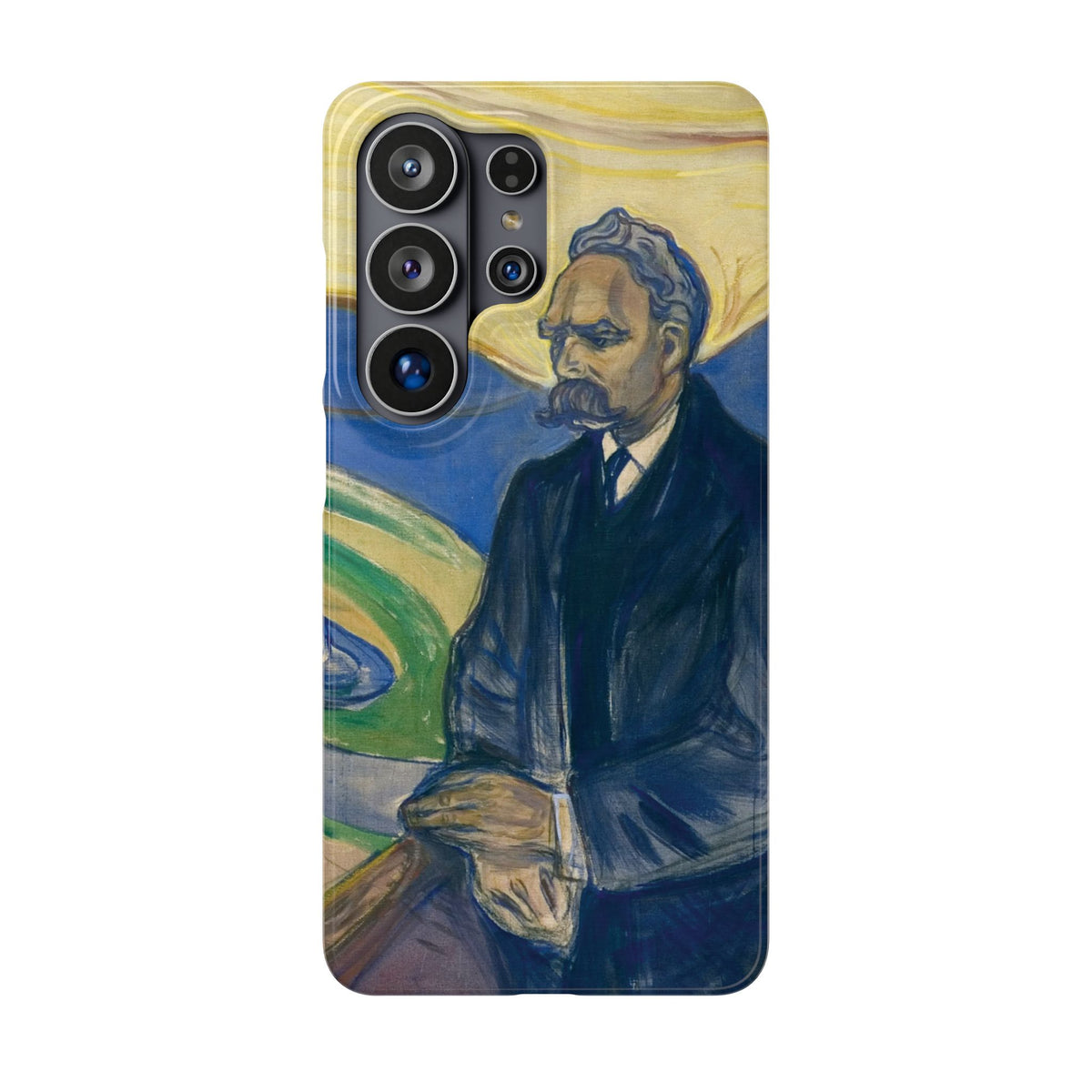Portrait of Friedrich Nietzsche by Edvard Munch - Samsung Slim Case