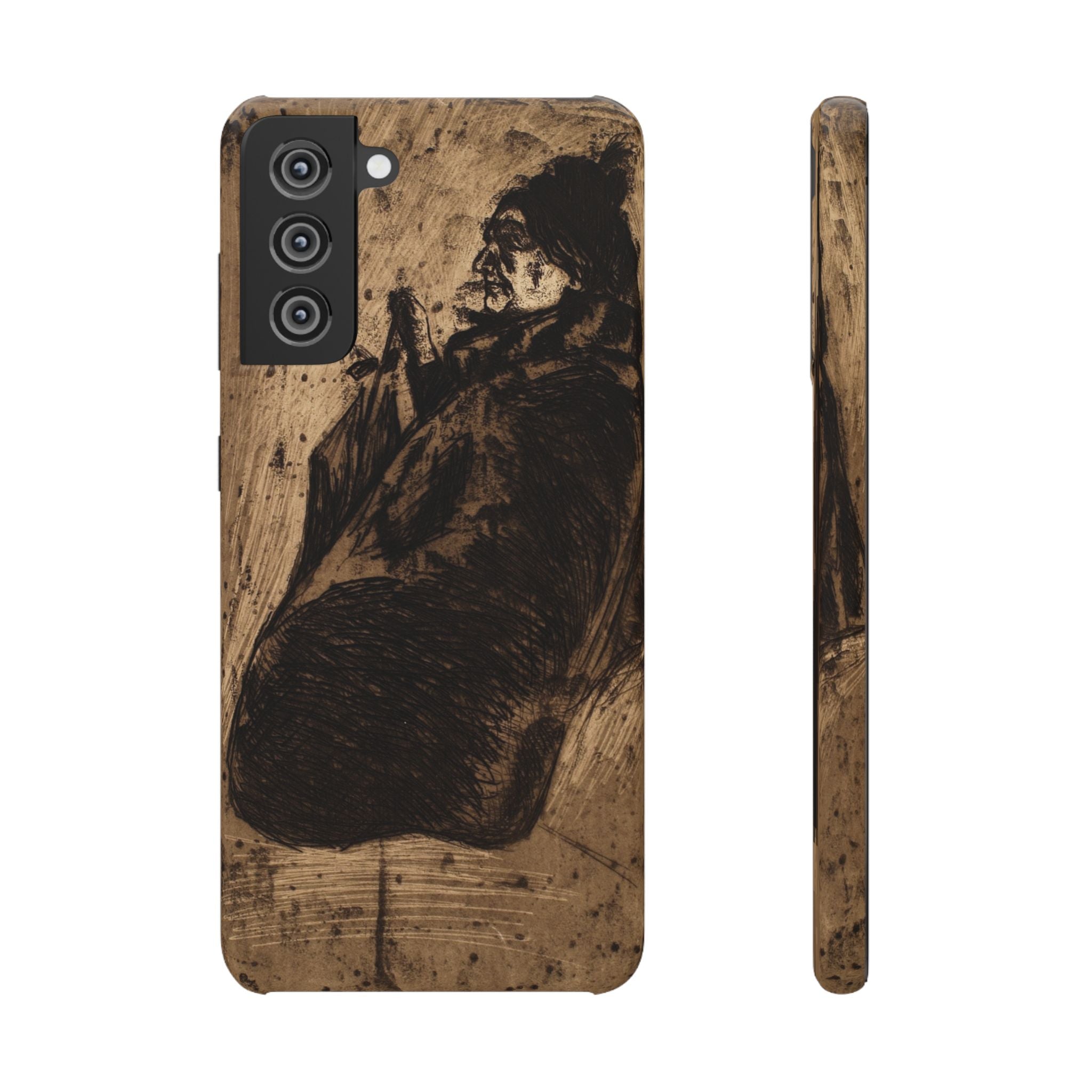Old Woman by Edvard Munch - Samsung Slim Case