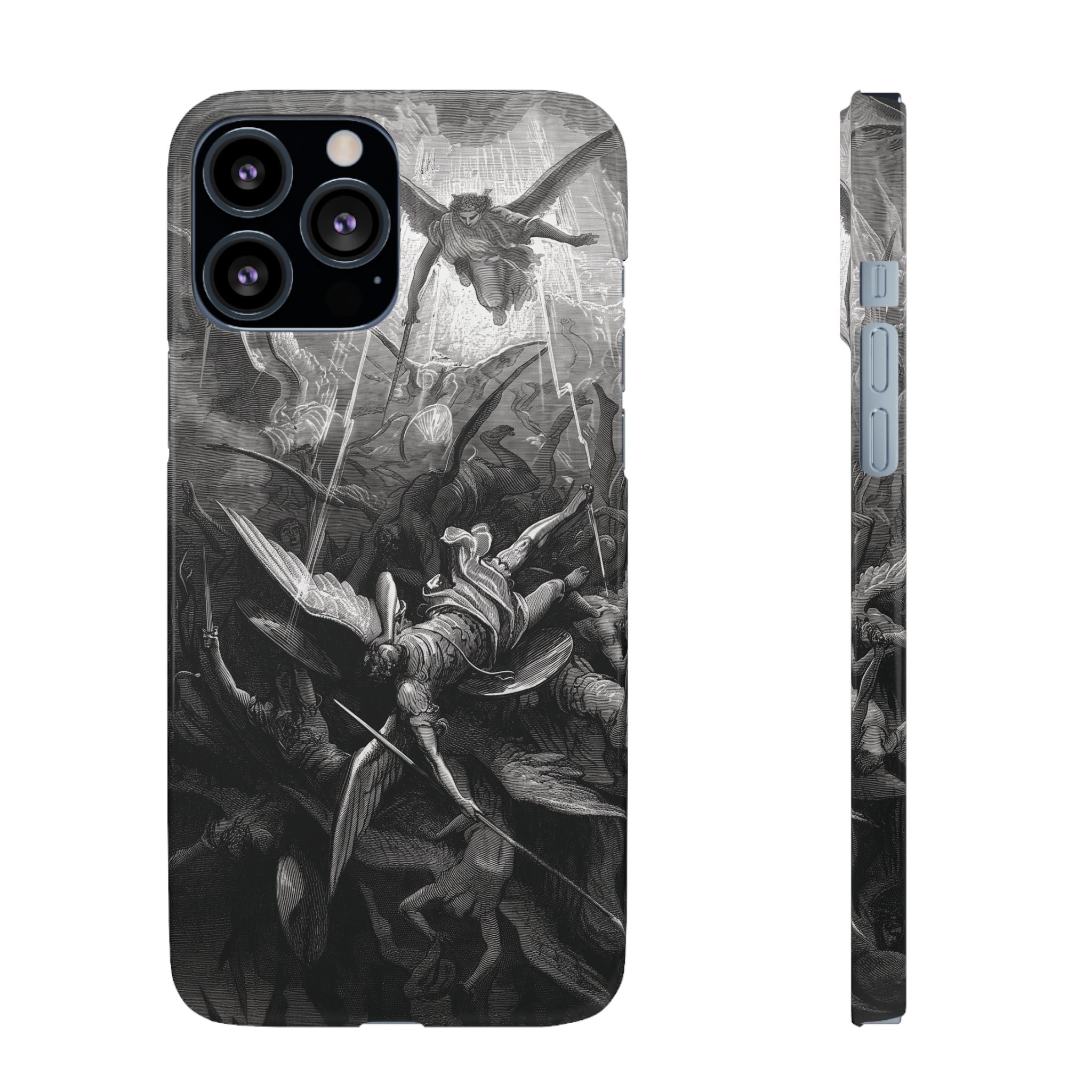Paradise Lost | The Battle in Heaven by Gustave Doré - iPhone Slim Case