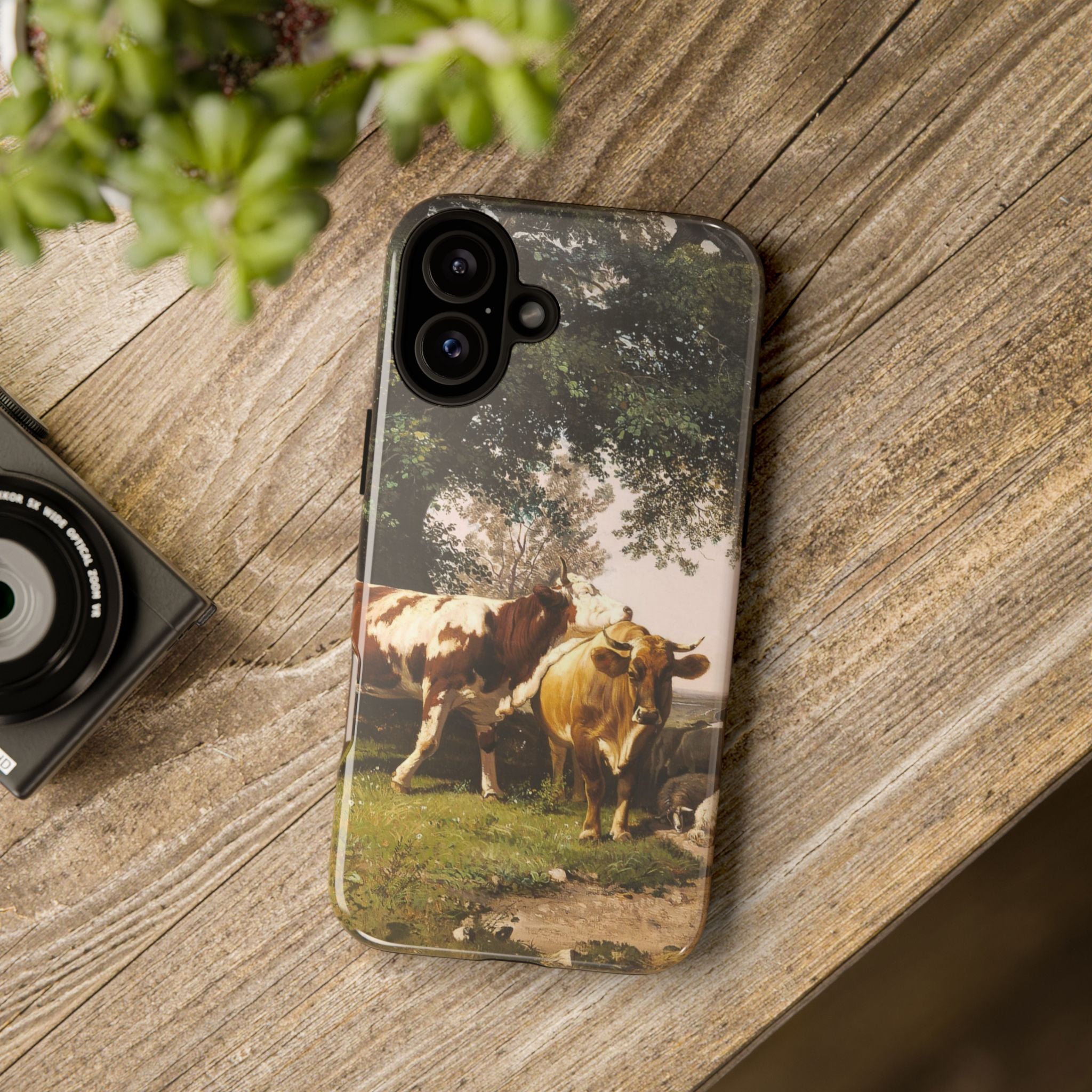 Herd under Trees by Ivan Ivanovich Shishkin - iPhone Tough Case