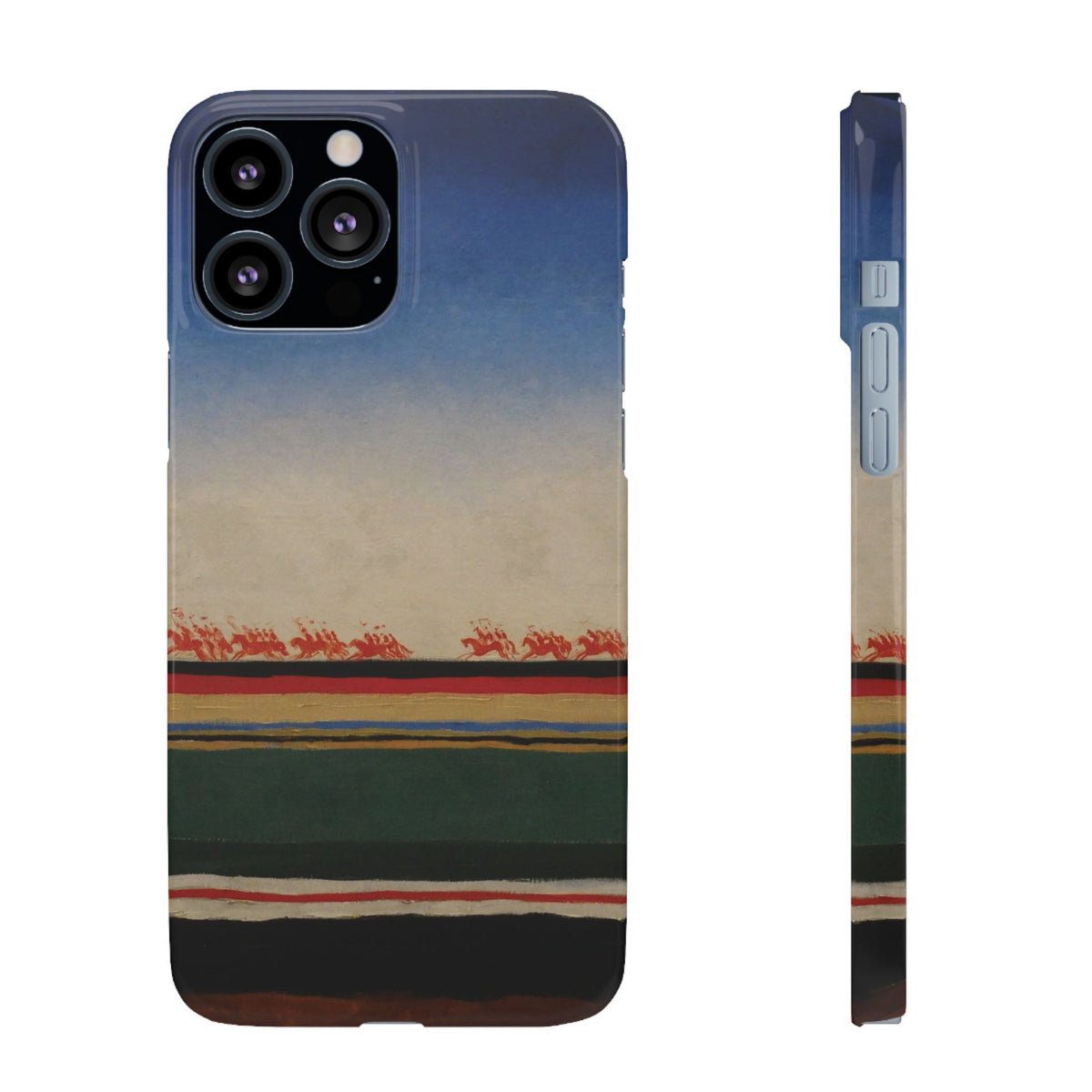 Red Cavalry Riding by Kazimir Malevich - iPhone Slim Case