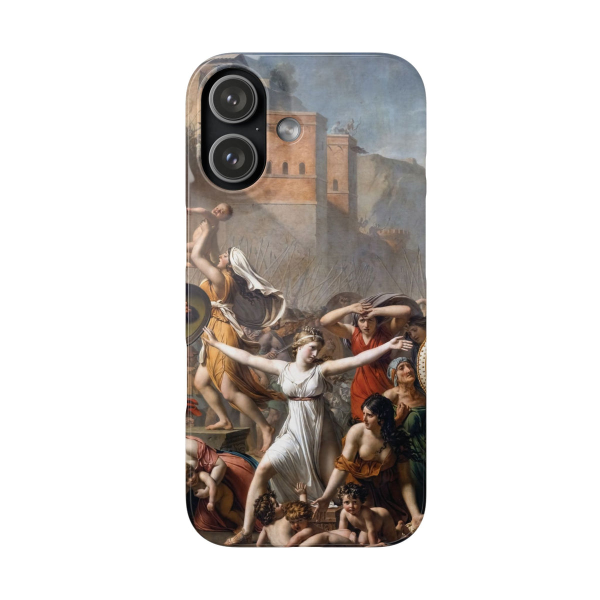 The Intervention of the Sabine Women by Jacques-Louis David - iPhone Slim Case