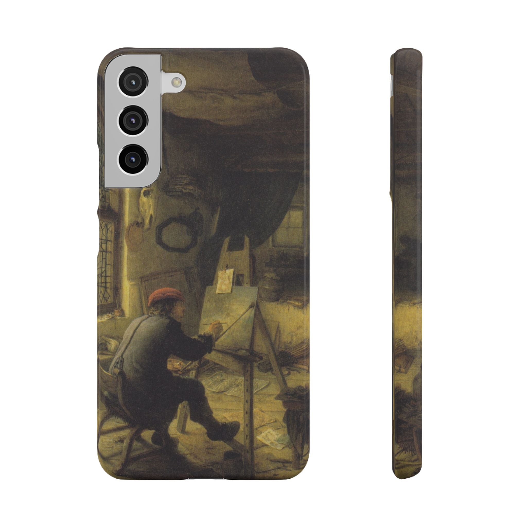 The Painter in His Workshop by Adriaen van Ostade - Samsung Slim Case