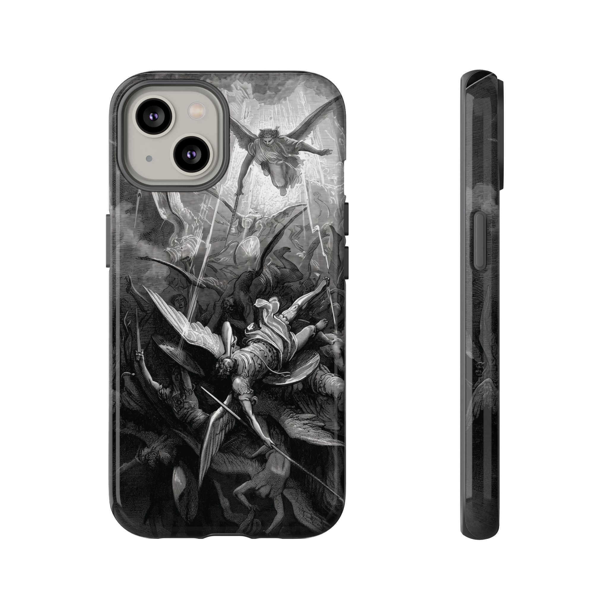 Paradise Lost | The Battle in Heaven by Gustave Doré - iPhone Tough Case