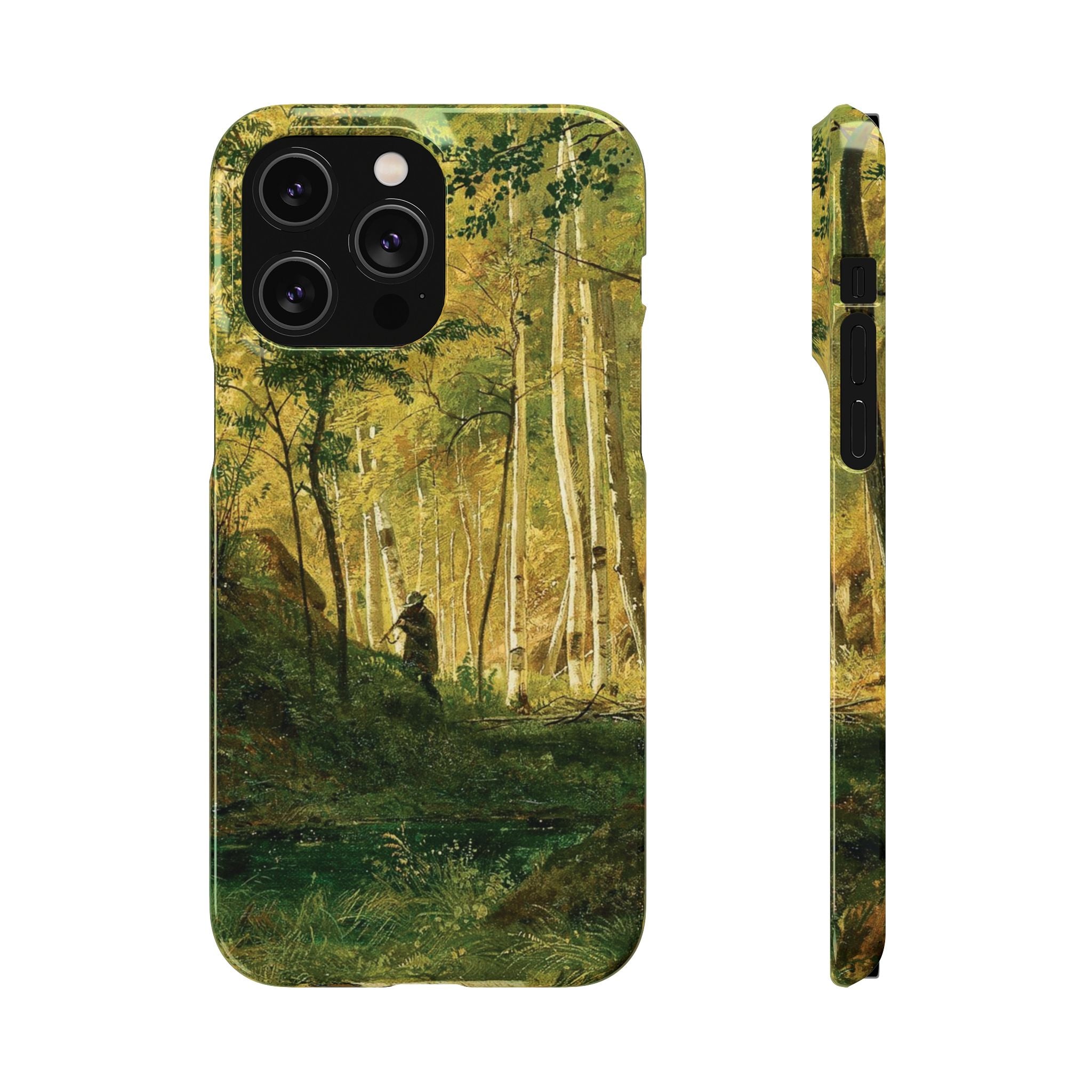 Landscape with a Hunter Valaam Island by Ivan Ivanovich Shishkin - iPhone Slim Case