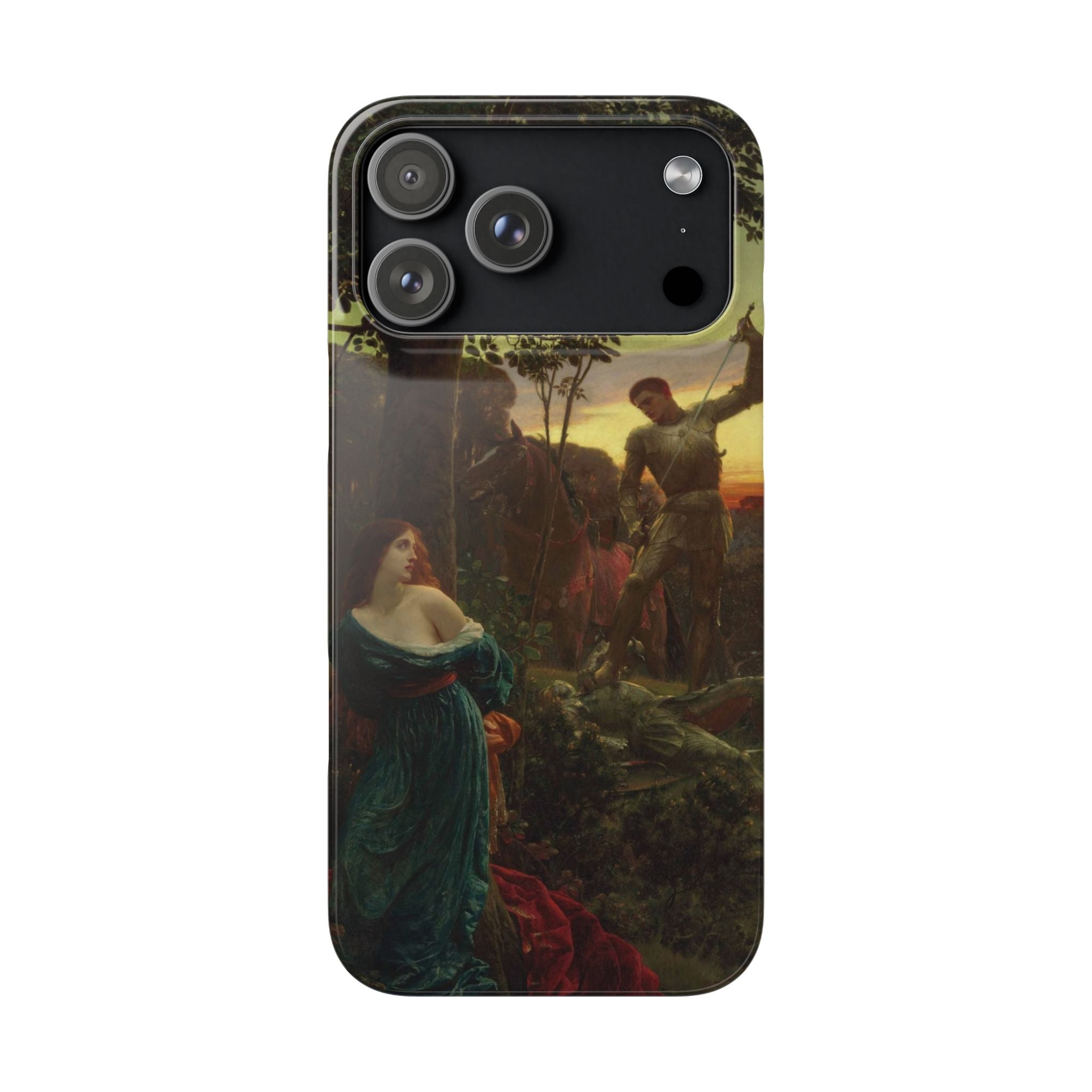 Chivalry by Frank Dicksee - iPhone Slim Case