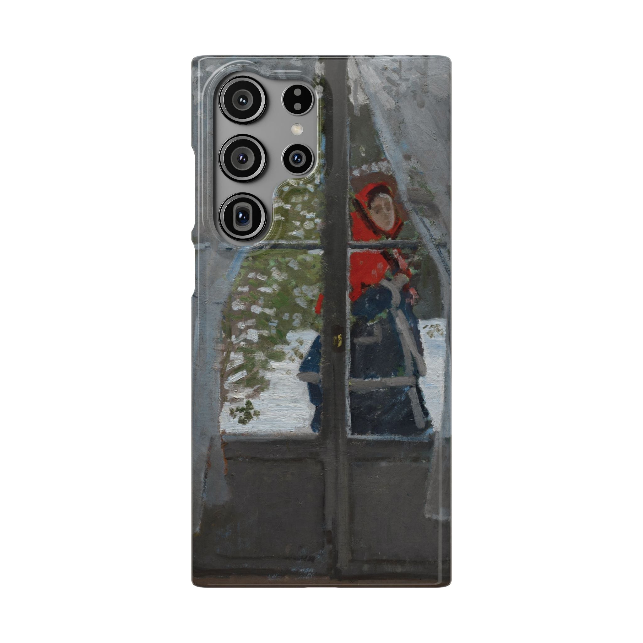 Le mouchoir rouge by Claude Monet - Samsung Slim Case
