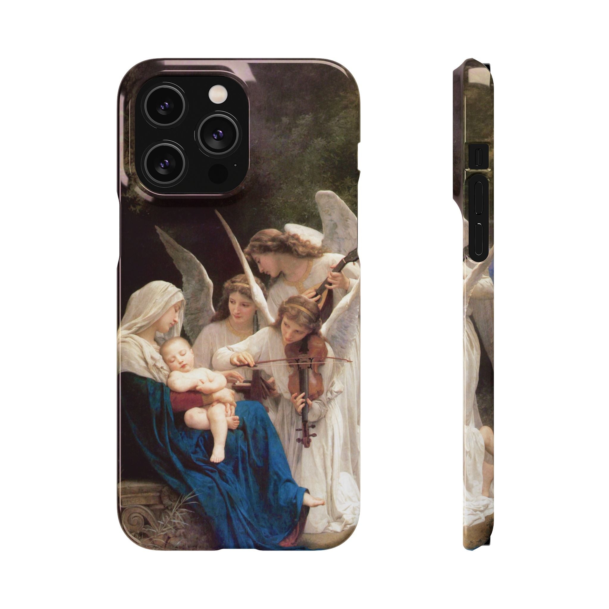 The Virgin of the angels by William-Adolphe Bouguereau - iPhone Slim Case