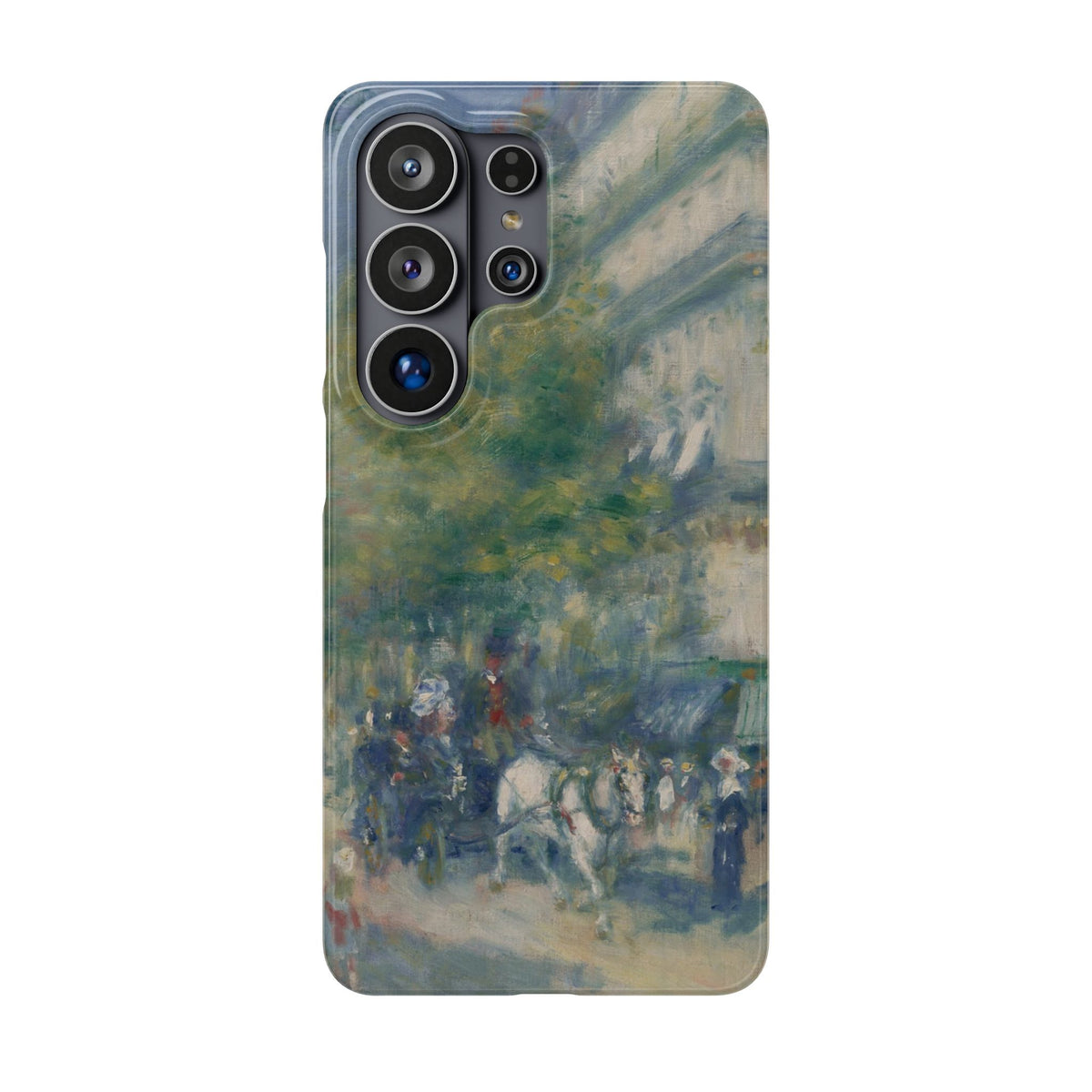 The Grands Boulevards by Pierre Auguste Renoir - Samsung Slim Case