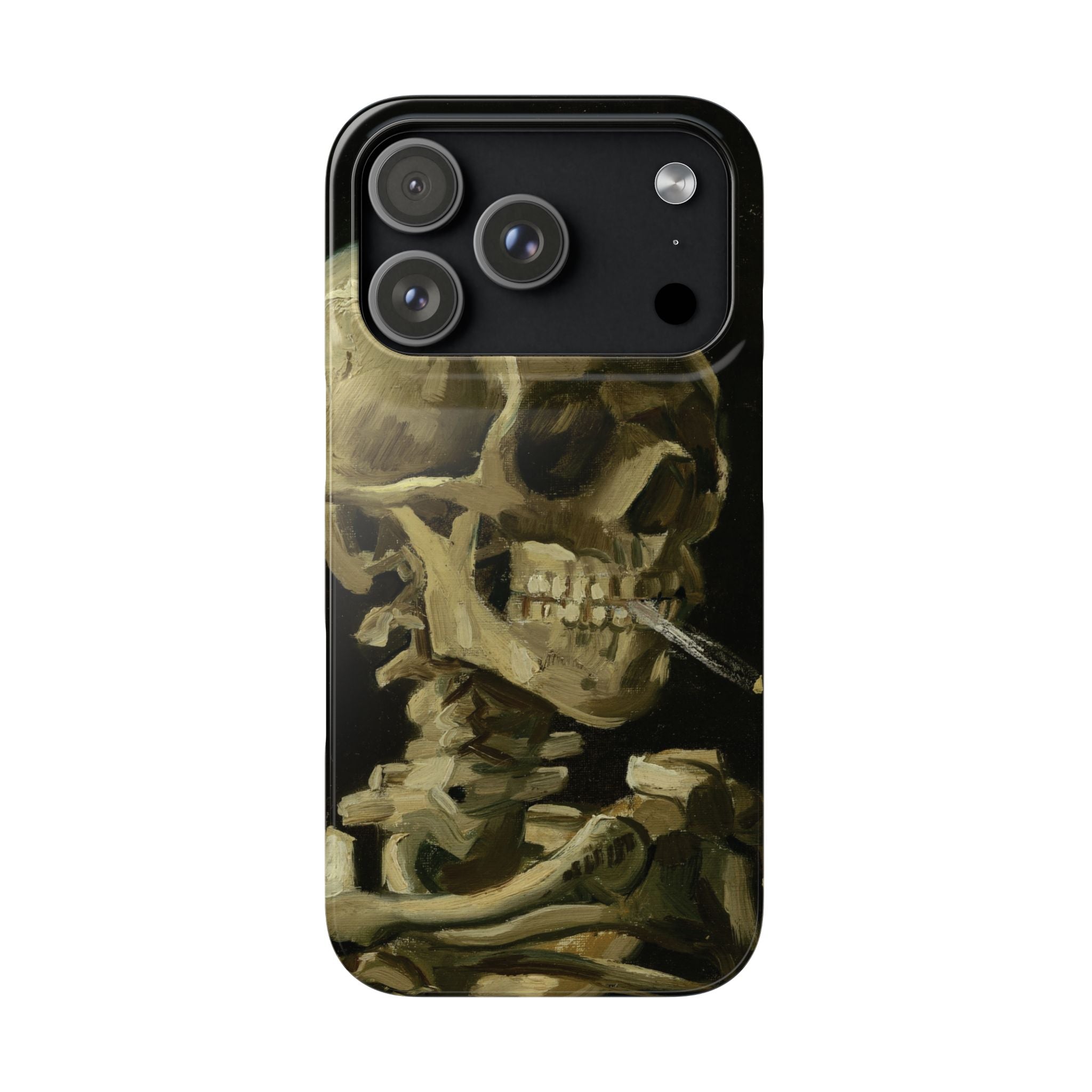 Head of a Skeleton with a Burning Cigarette by Vincent van Gogh - iPhone Slim Case