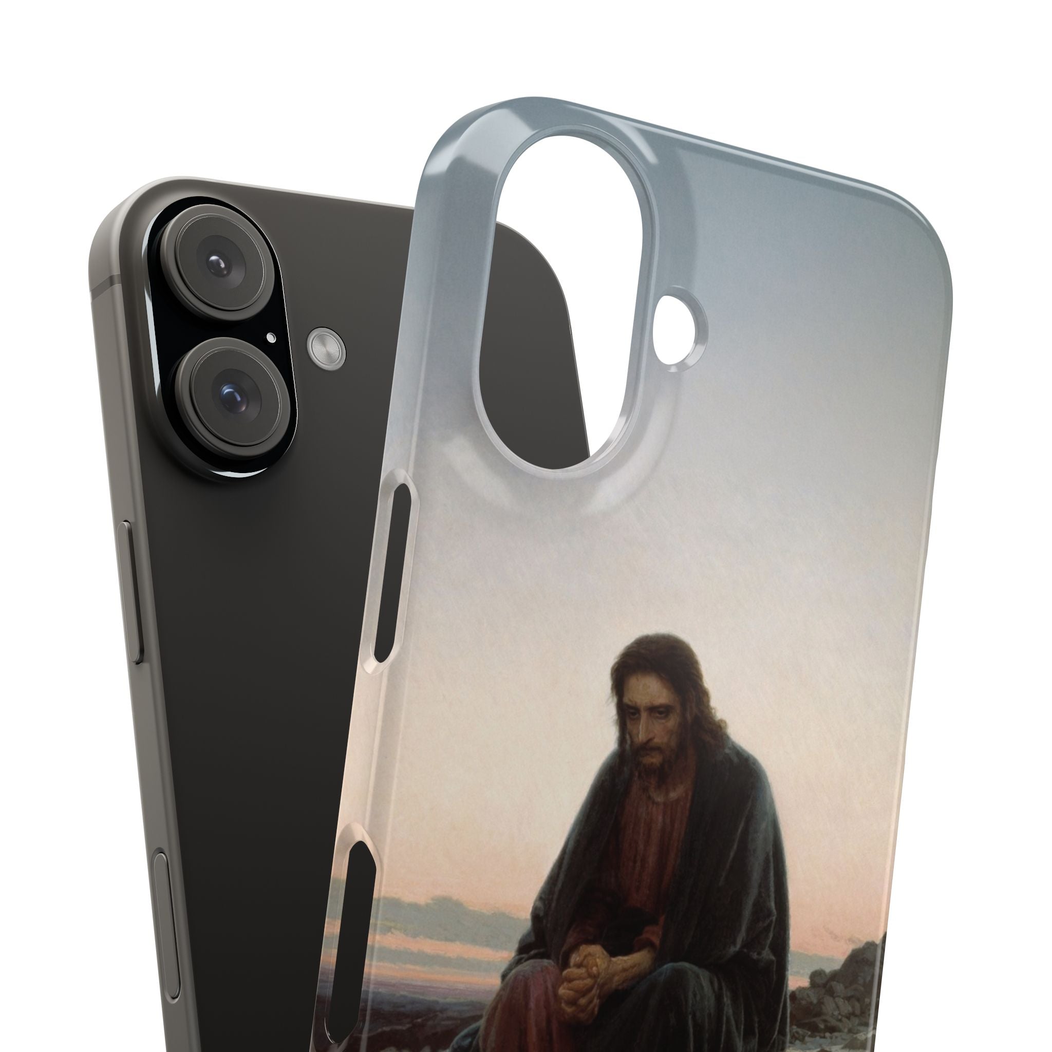Christ in the Desert by Ivan Kramskoy - iPhone Slim Case