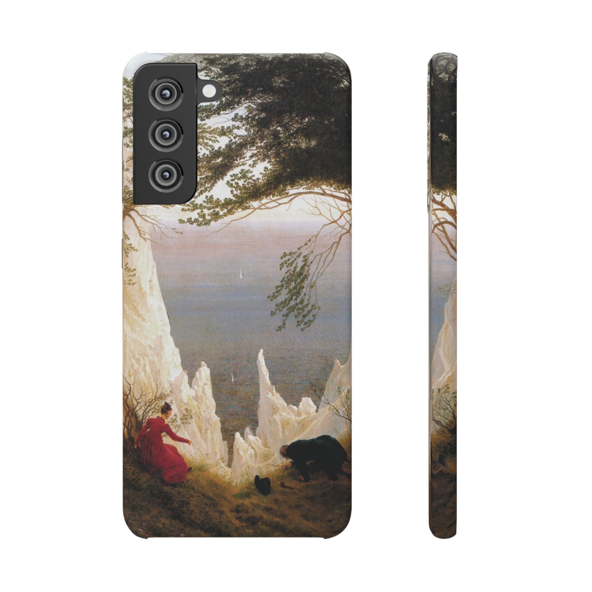 Chalk Cliffs on Rügen by Caspar David Friedrich - Samsung Slim Case