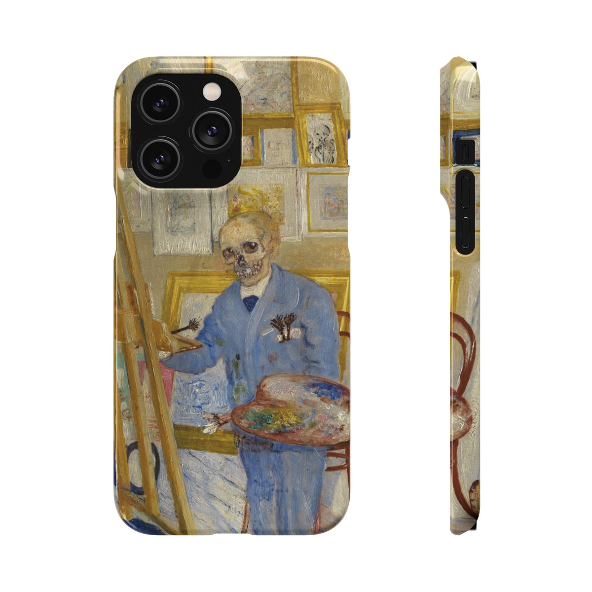 Skeleton Painter in his Studio by James Ensor - iPhone Slim Case