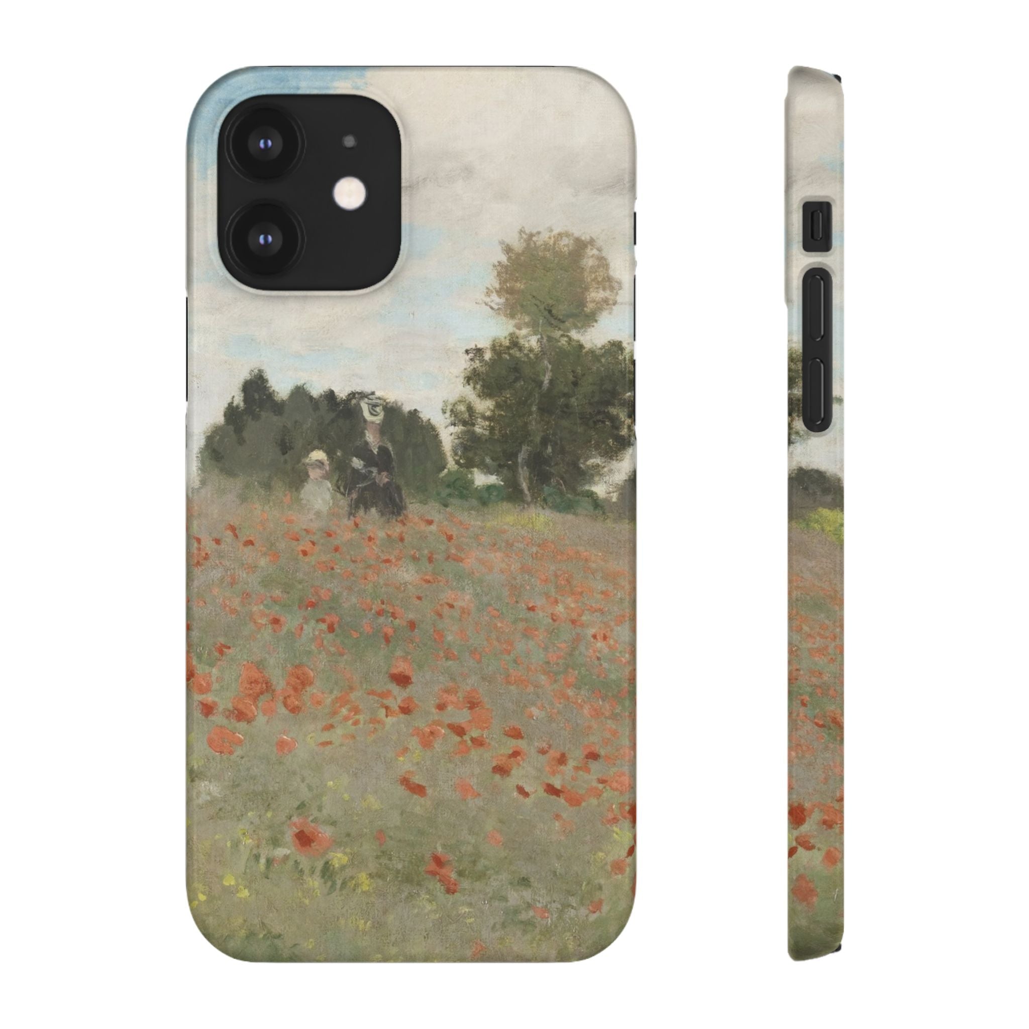 The Poppy Field by Claude Monet - iPhone Slim Case